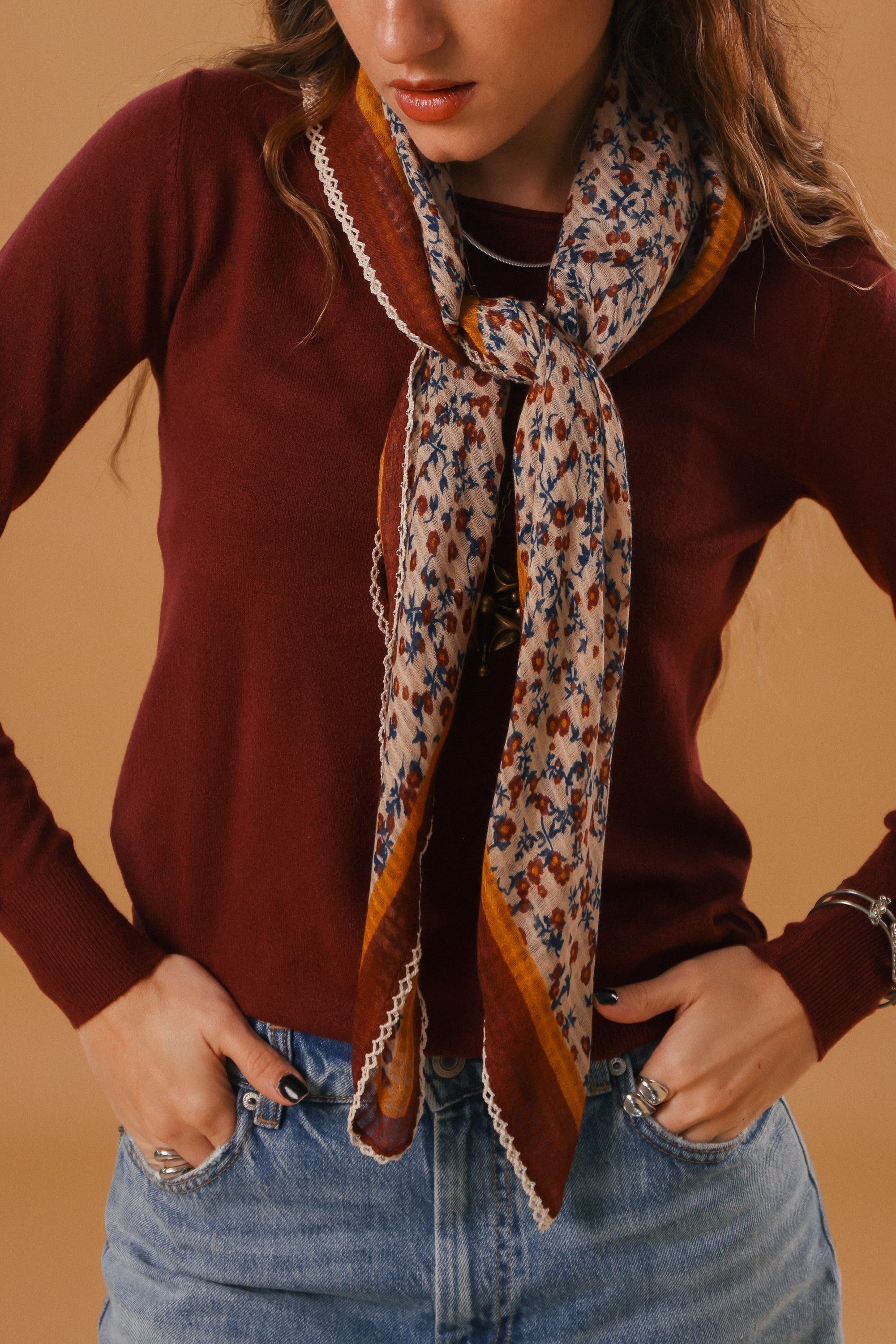 Shawl Whispering Lace Pink