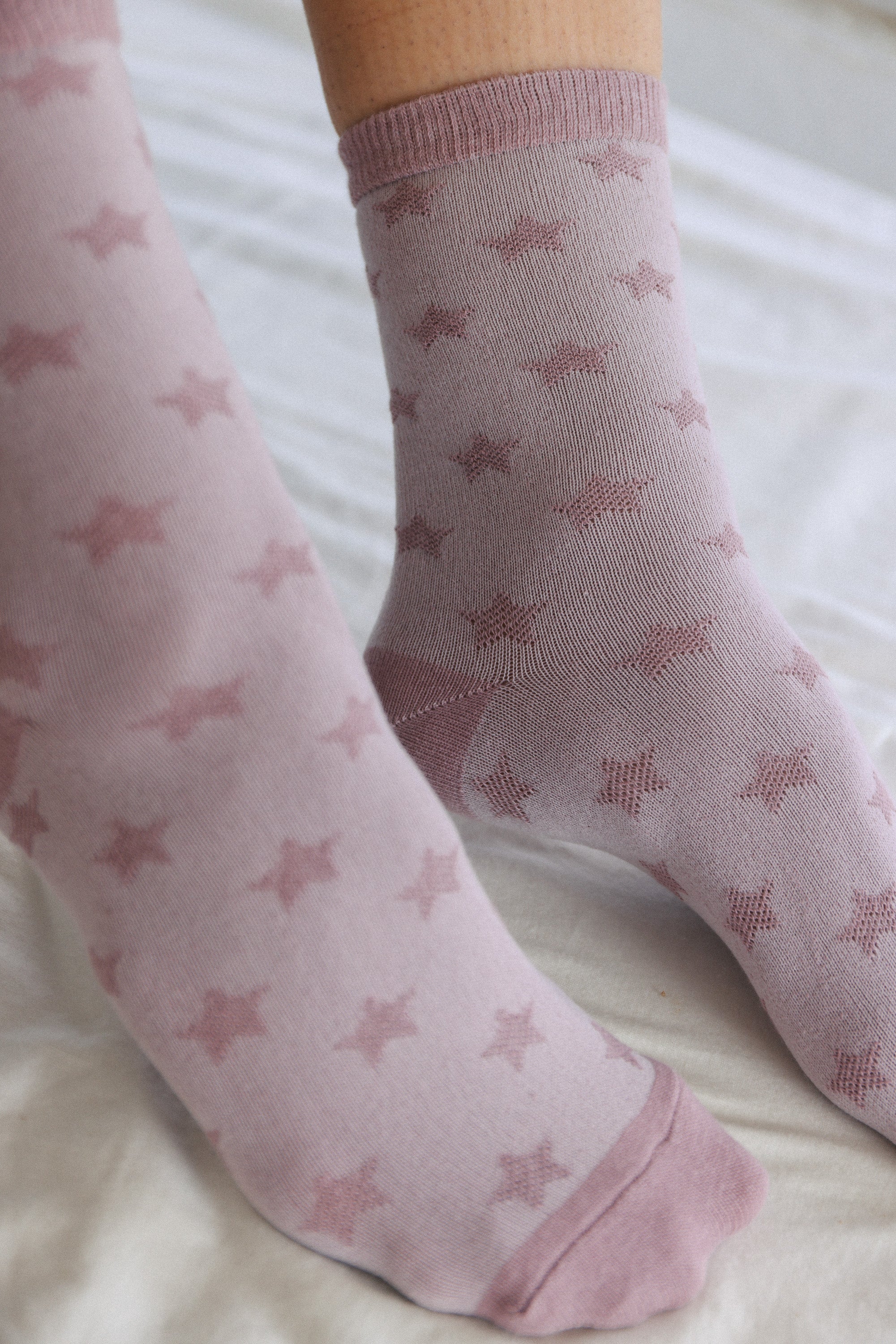 Socks Starry Dusty Pink