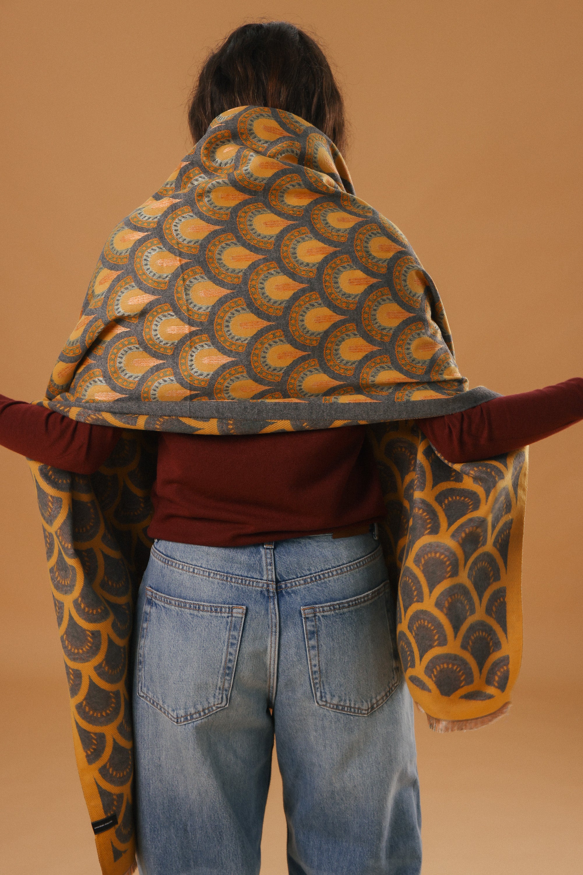 Scarf Plumea Mustard