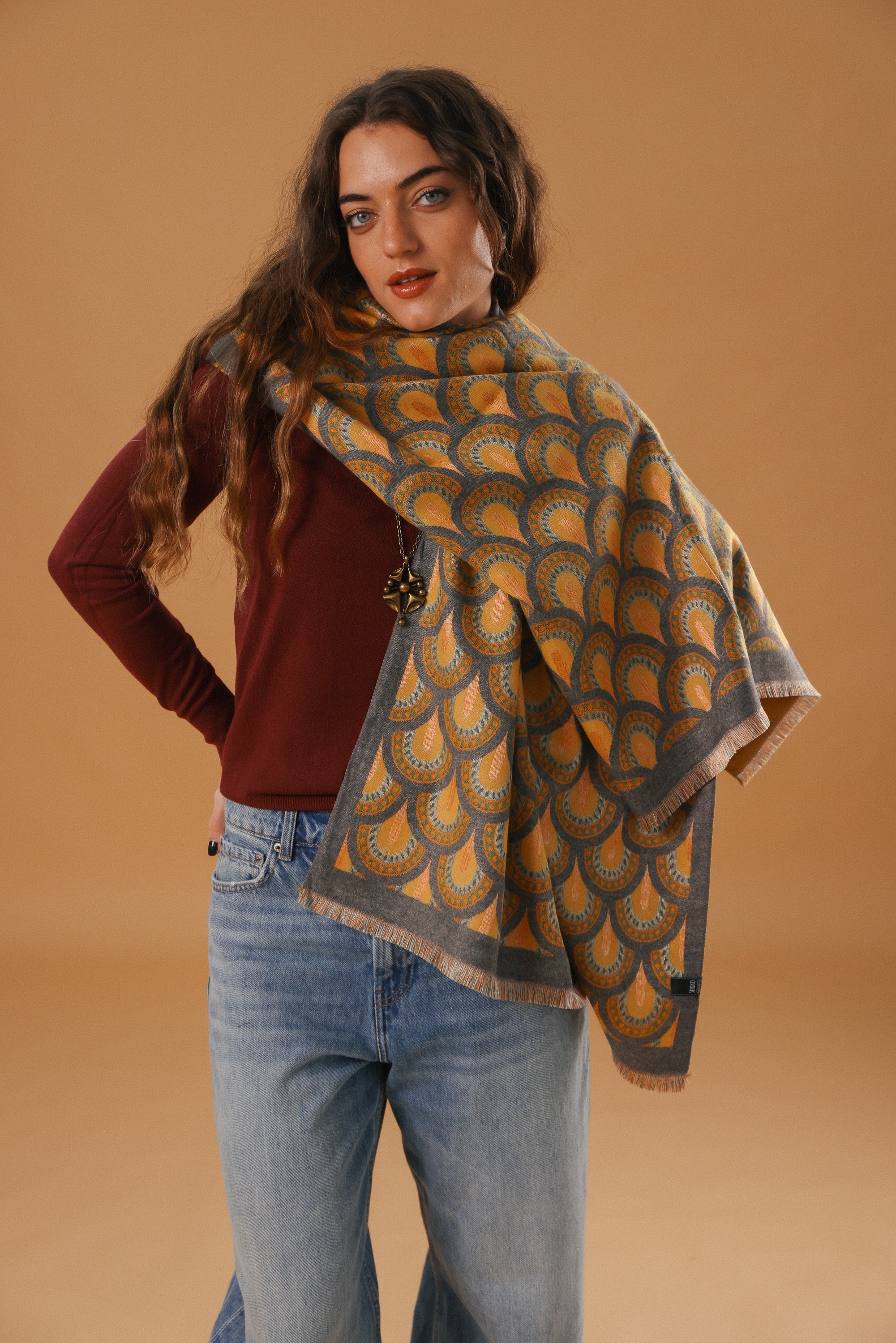 Scarf Plumea Mustard