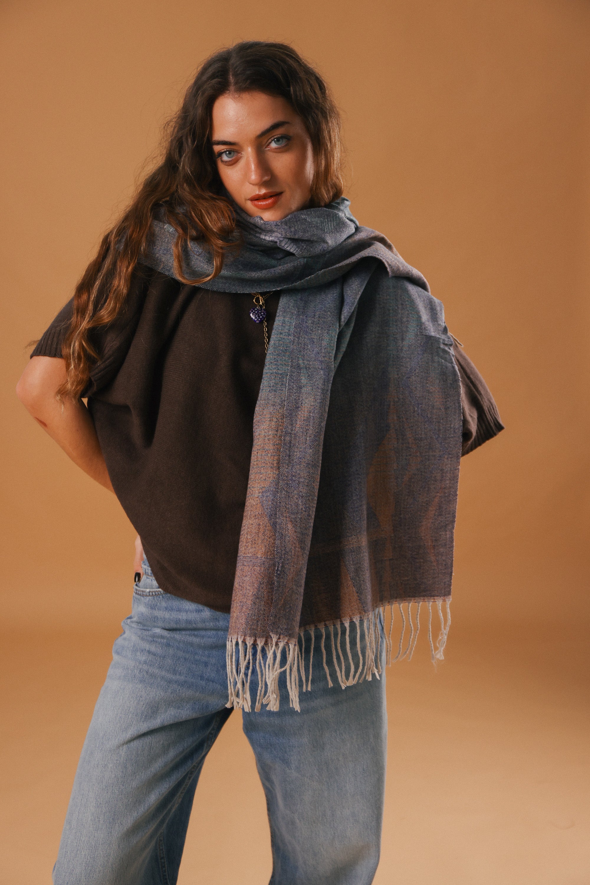 Scarf Auravine Grey-Green
