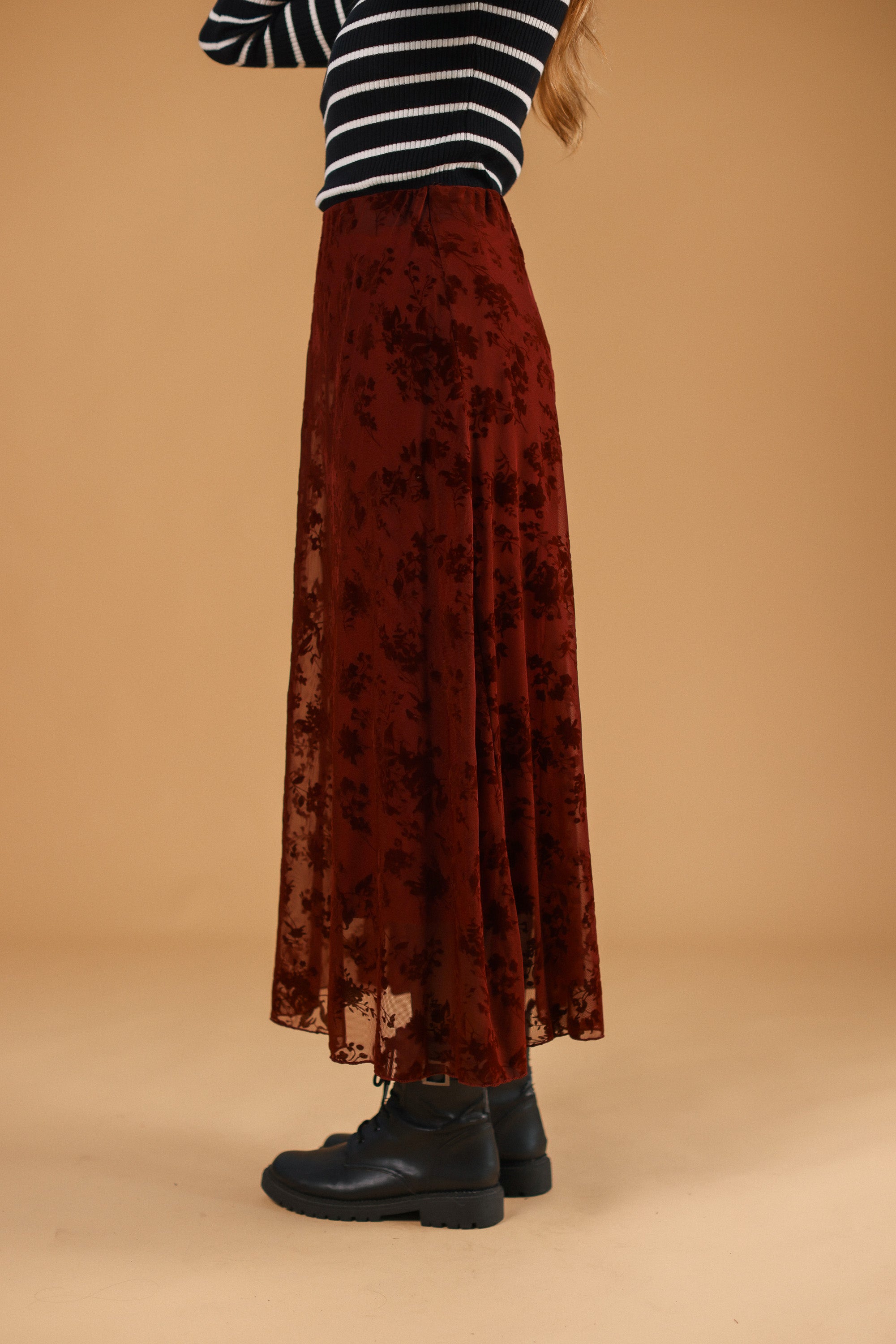 Skirt Zarle Burgundy