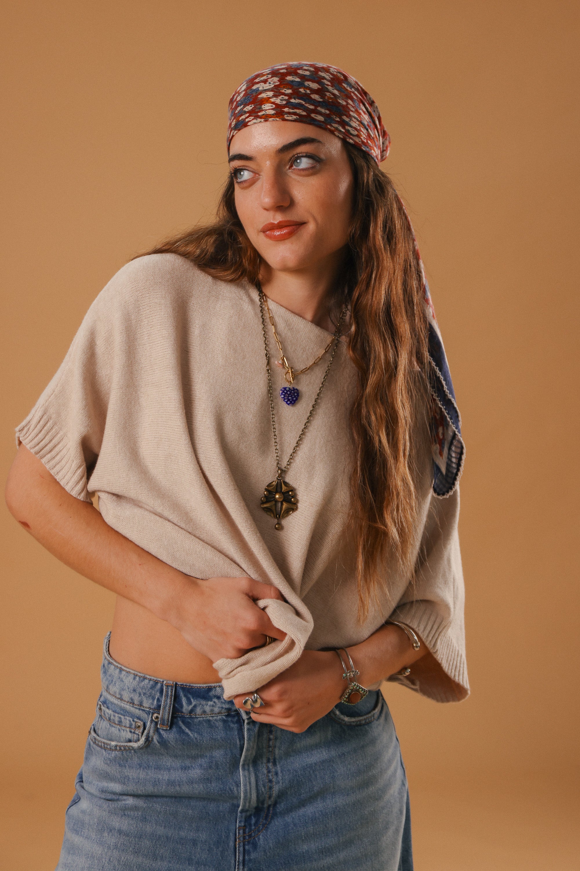 Shawl Whispering Lace Burgundy