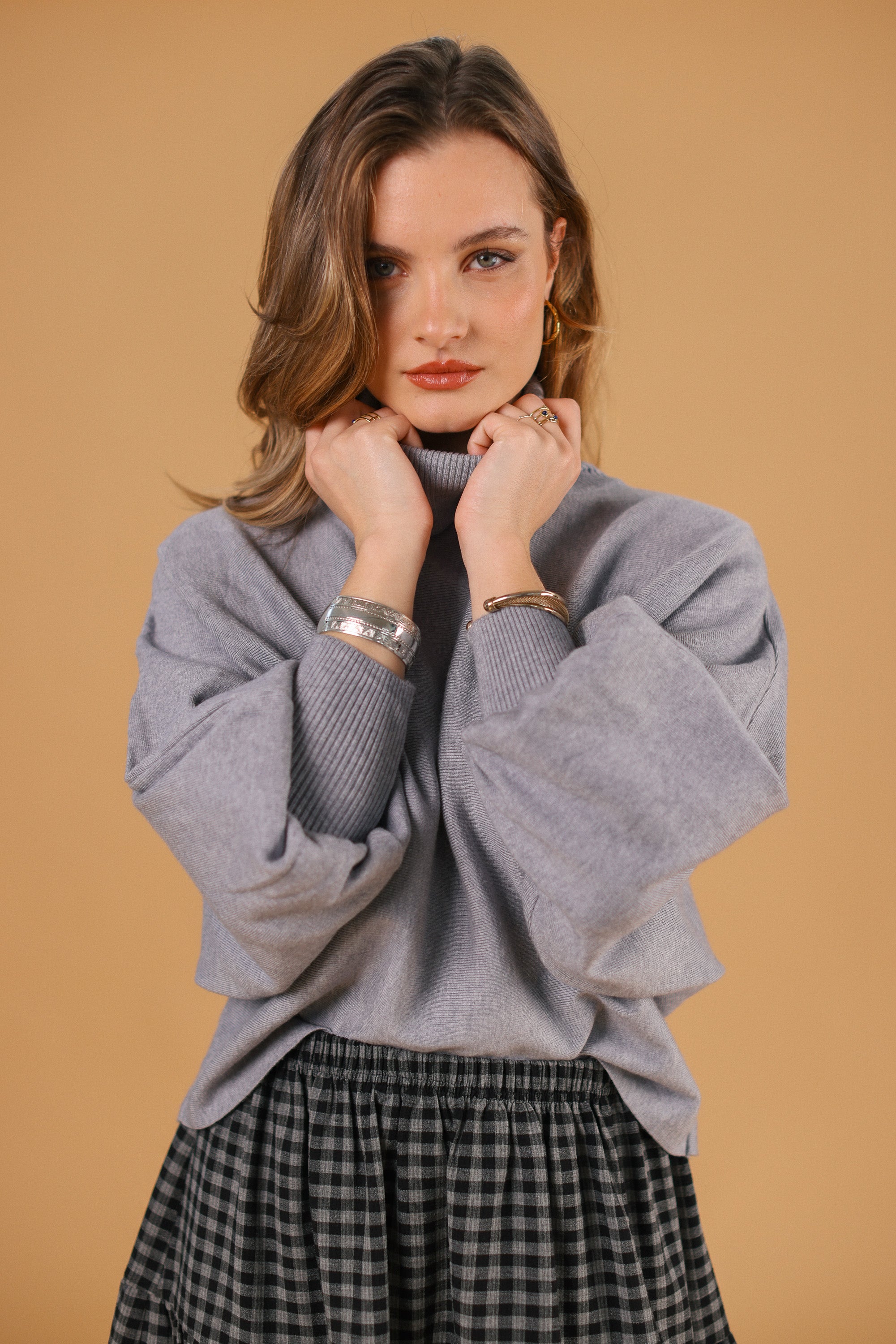 Knit Sweater Benet Grey