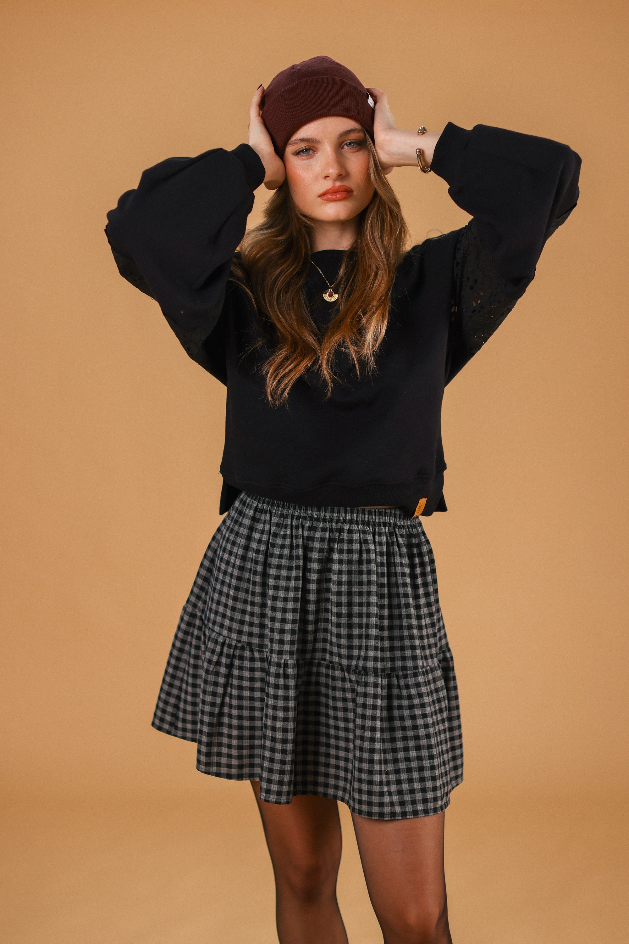 Sweater Caelia Black Lace