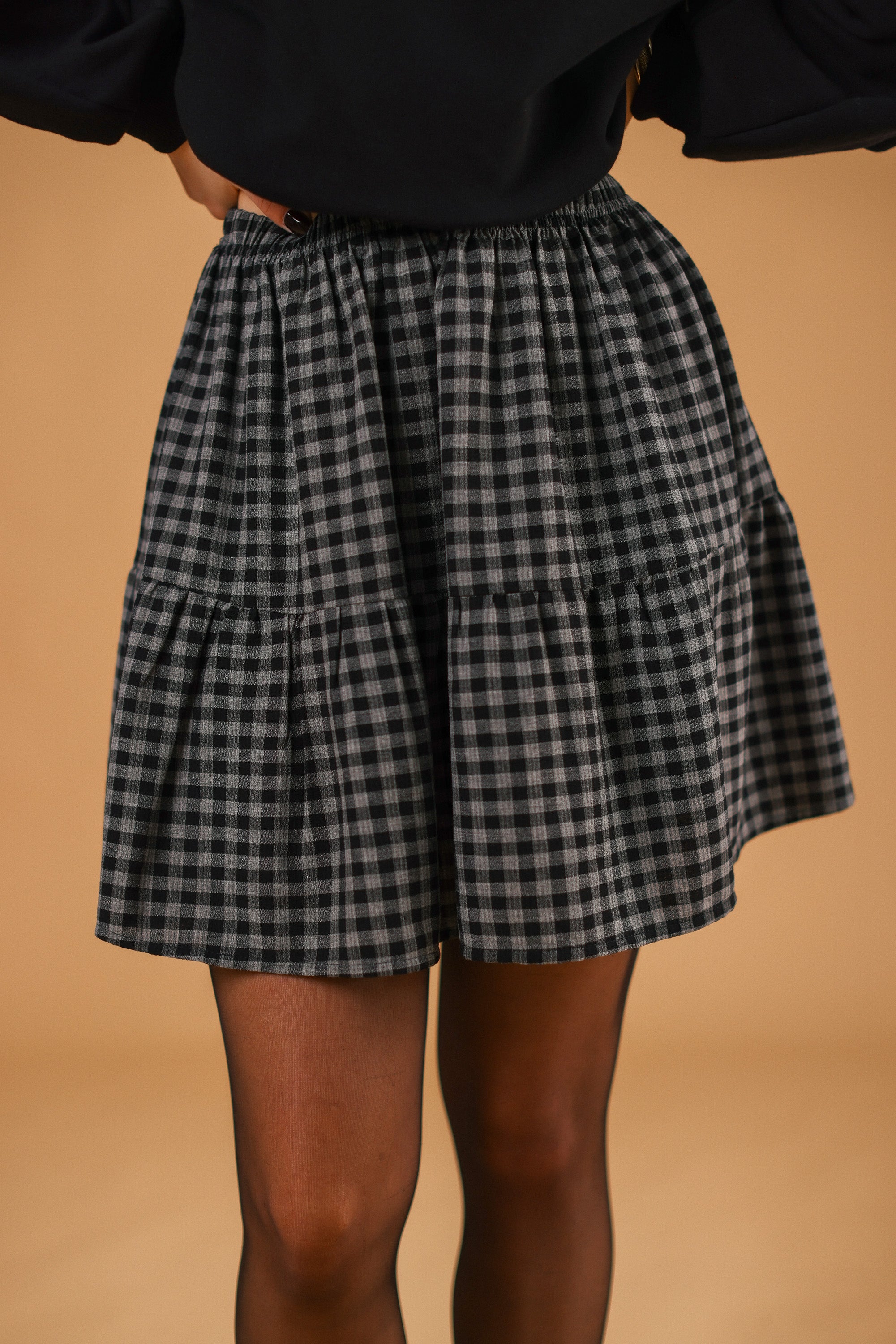 Skirt Joryn Grey Checkered