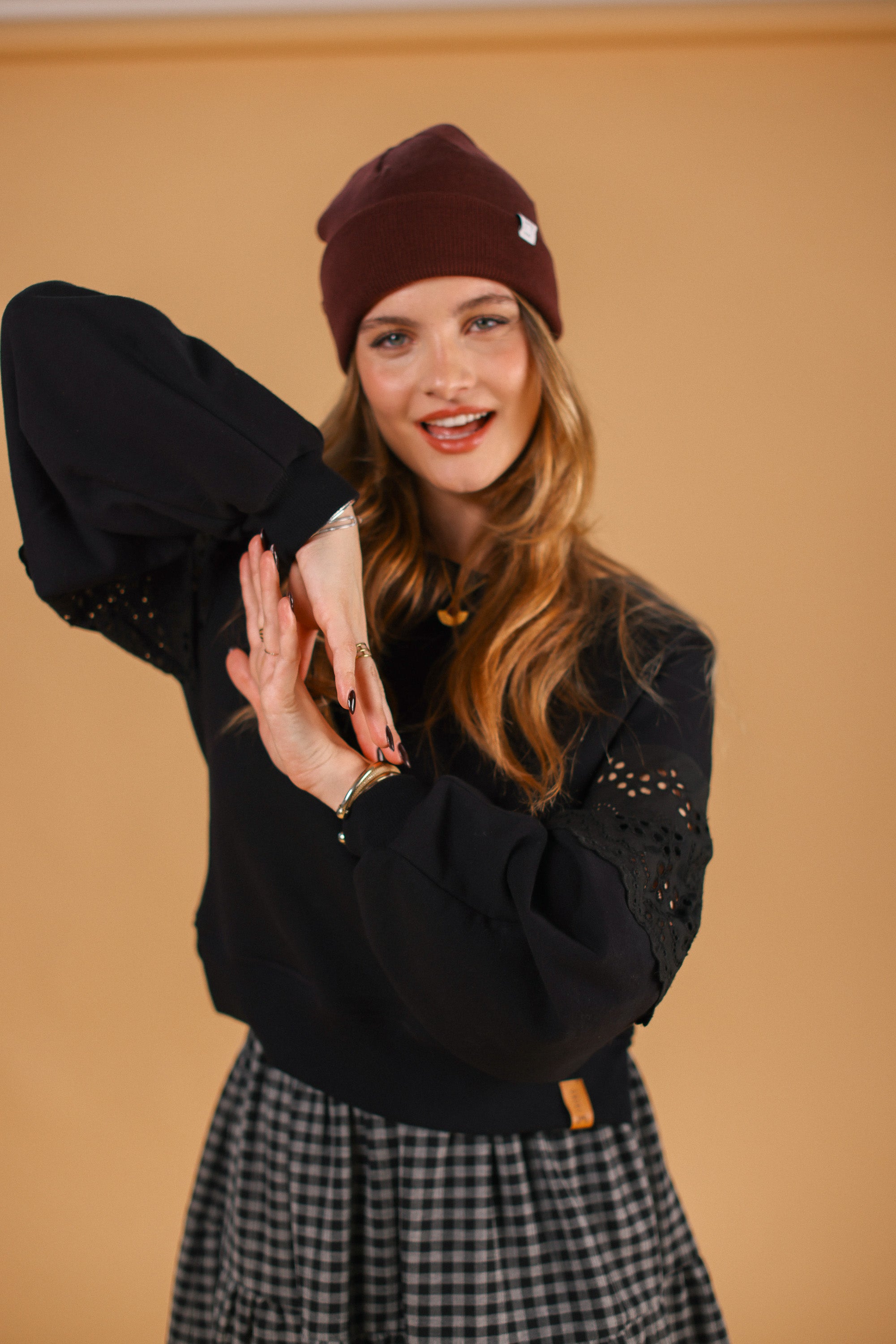 Sweater Caelia Black Lace