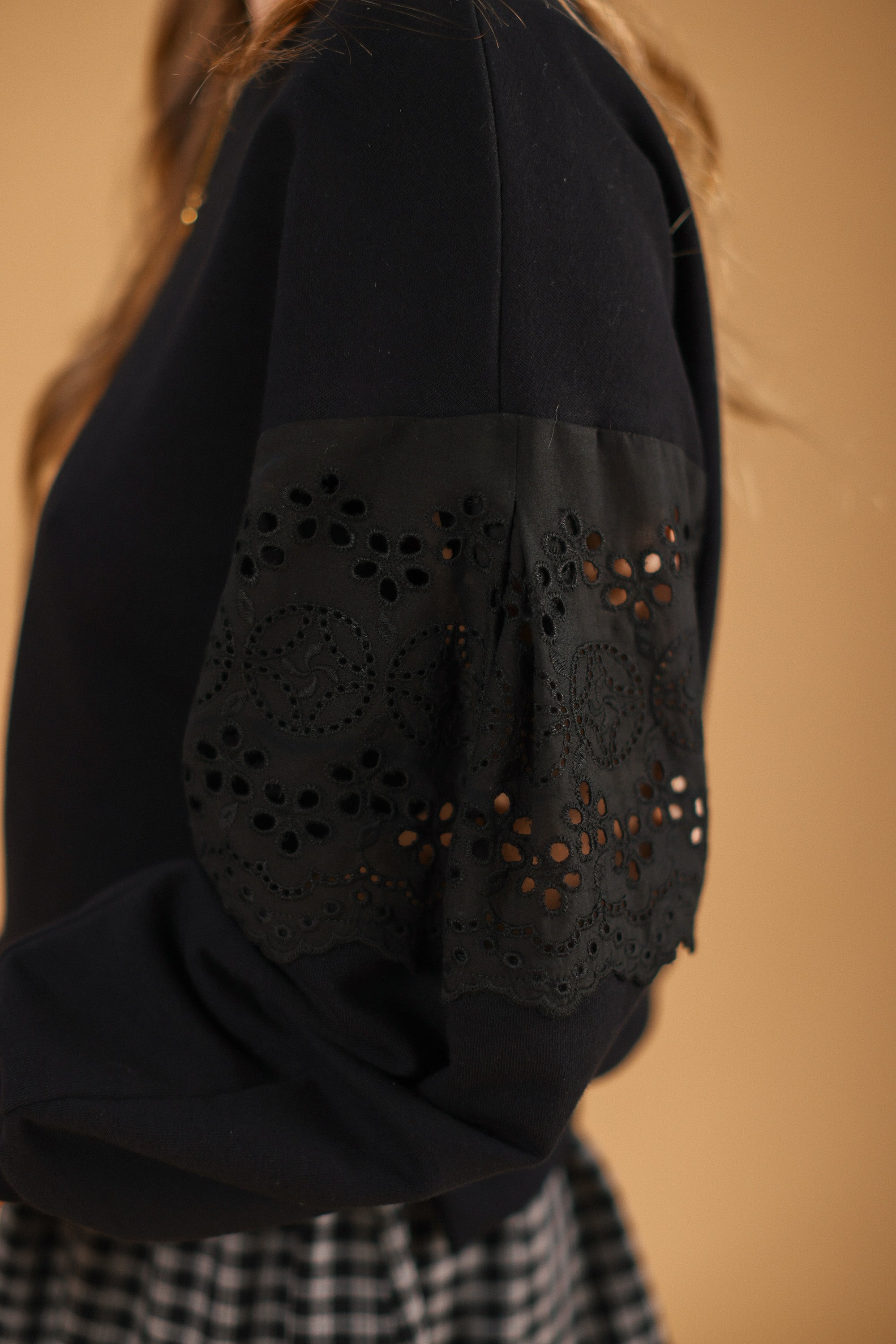 Sweater Caelia Black Lace