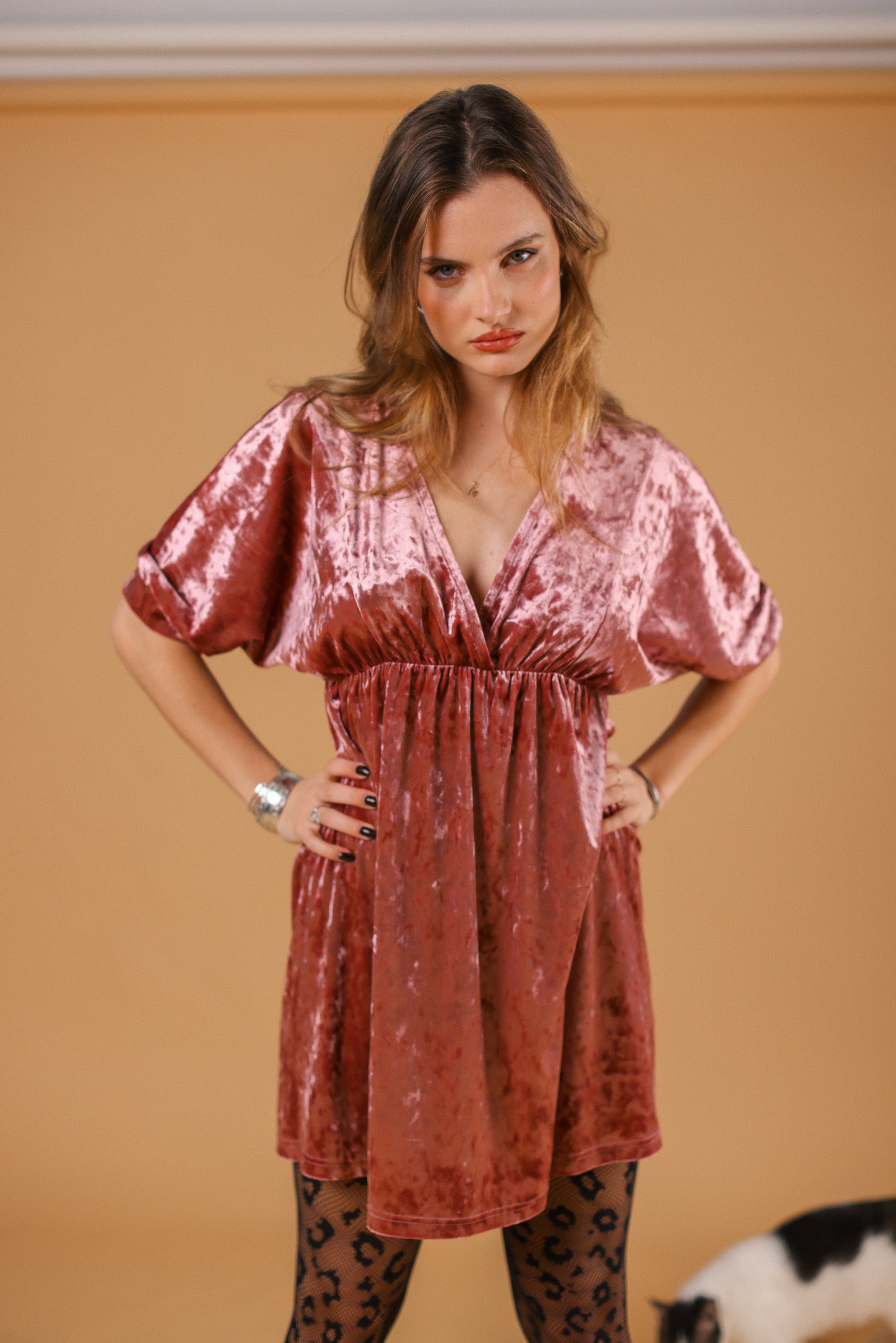 Dress Linet Crushed Pink