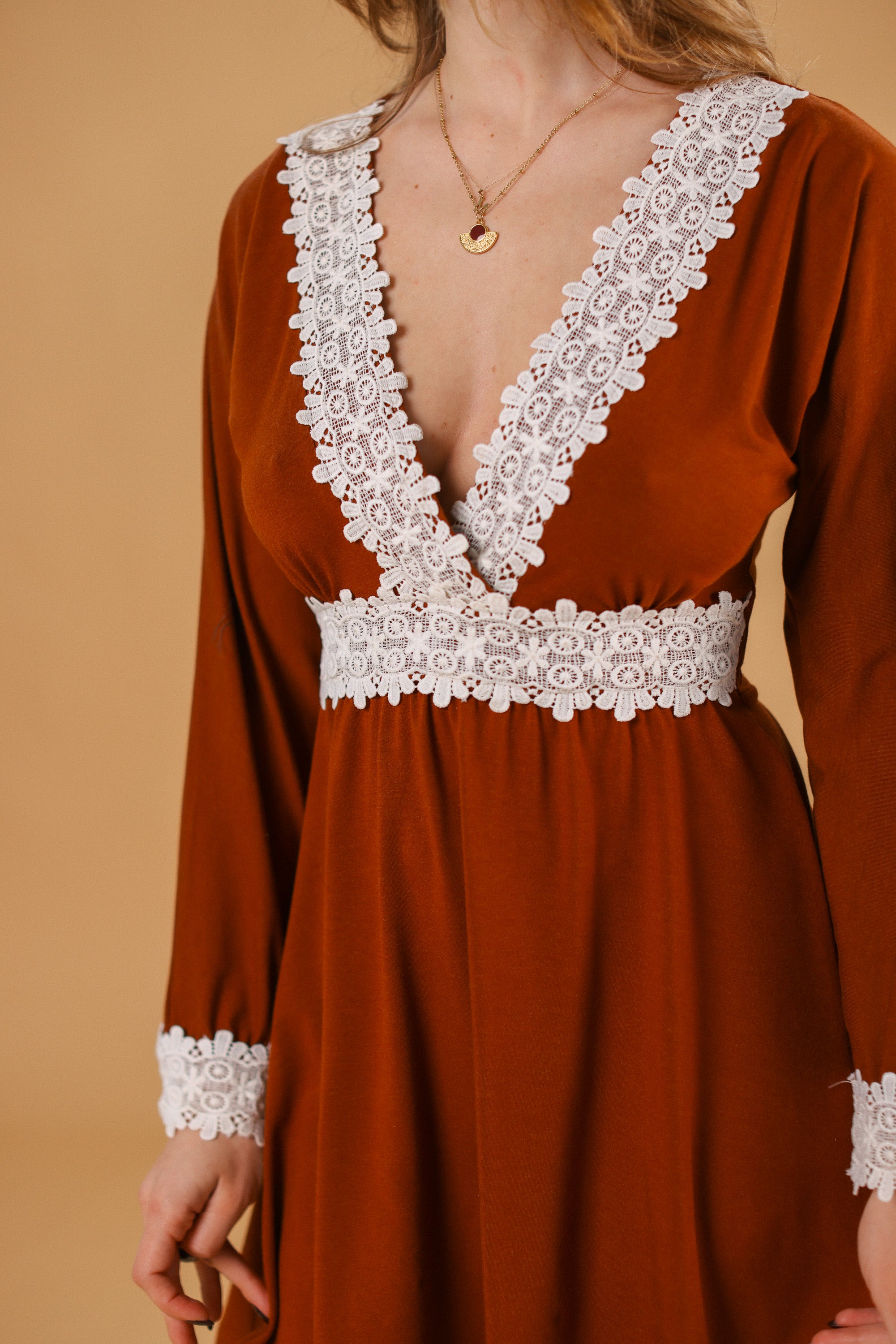 Dress Chandelier Terracotta Lace
