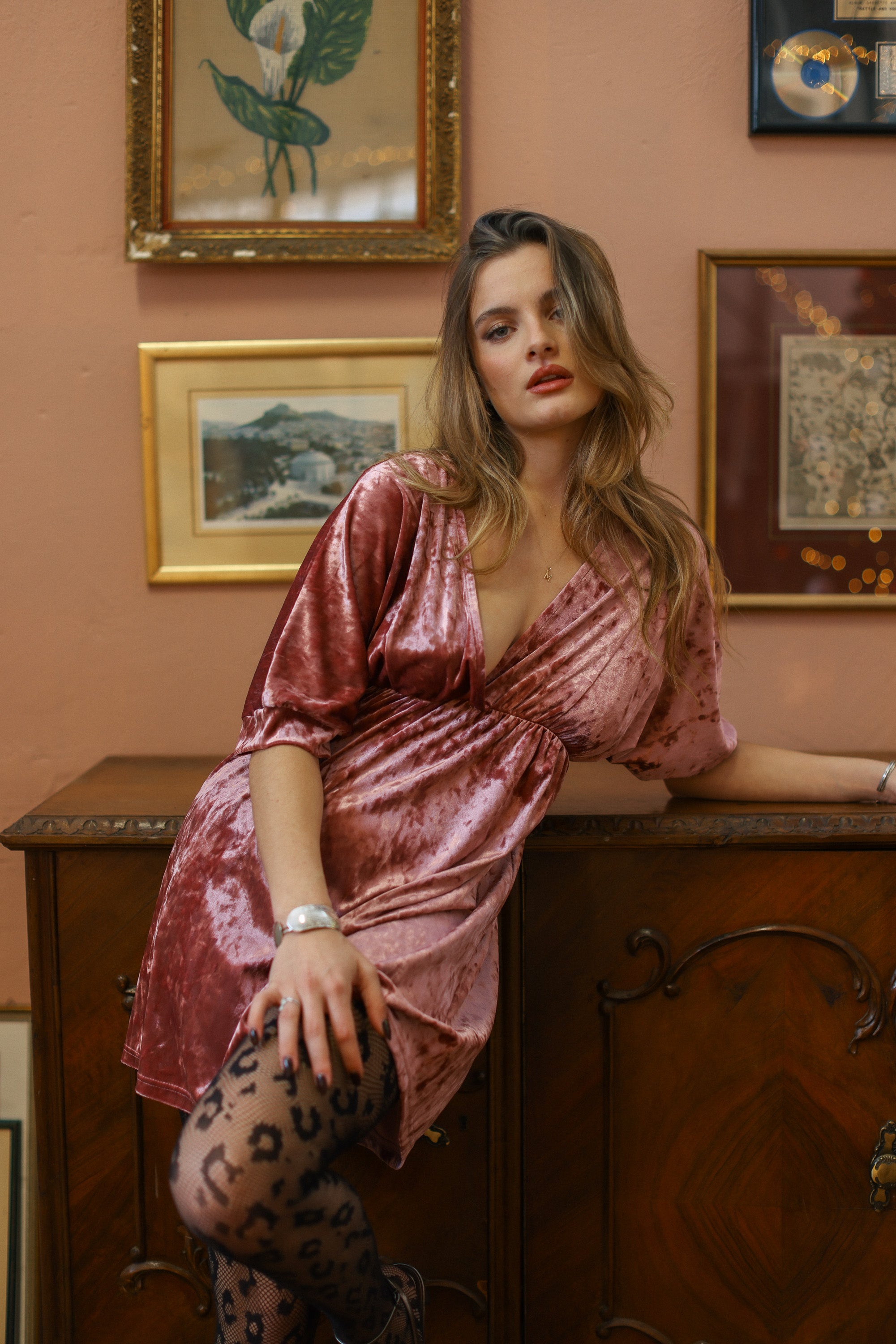 Dress Linet Crushed Pink