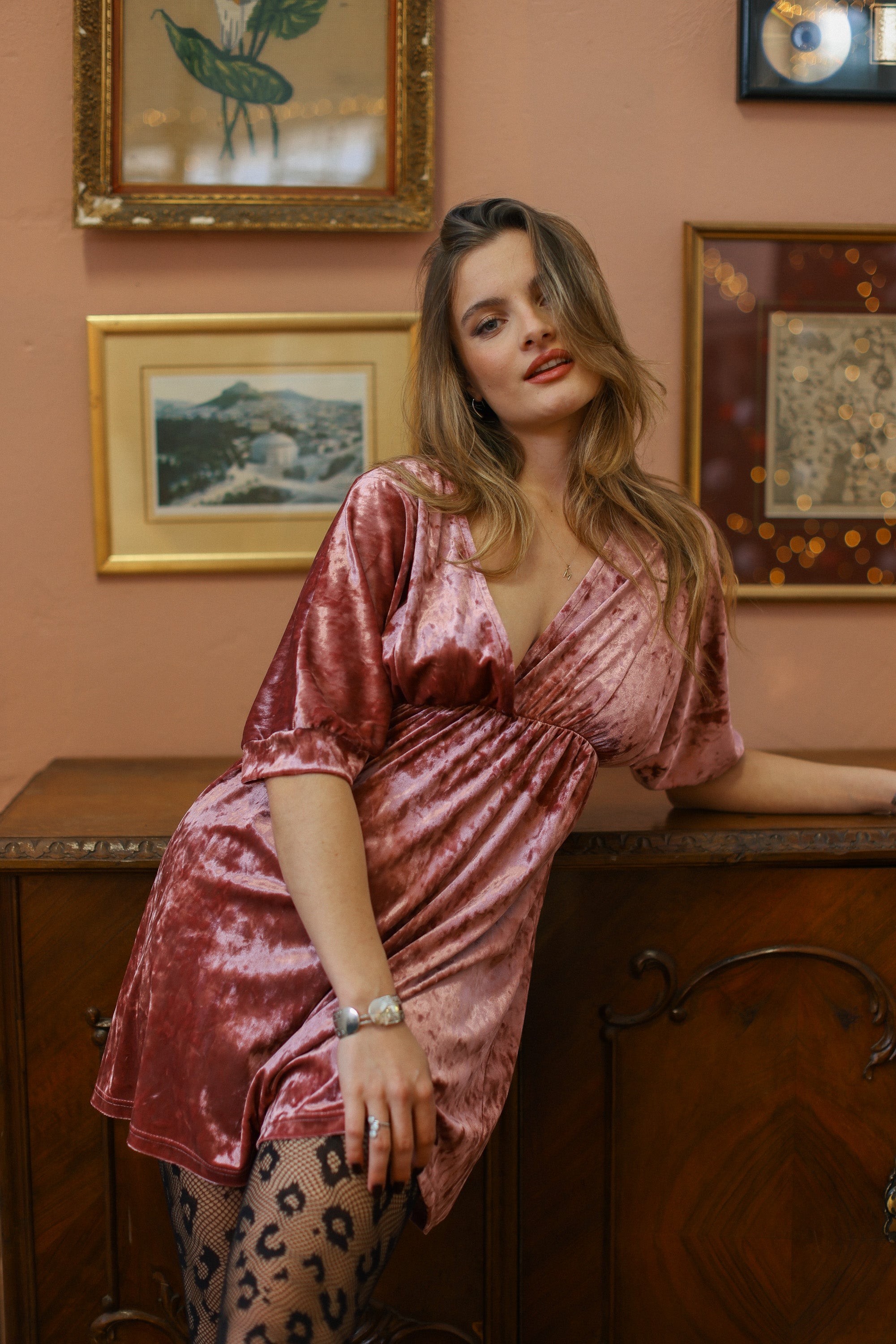 Dress Linet Crushed Pink