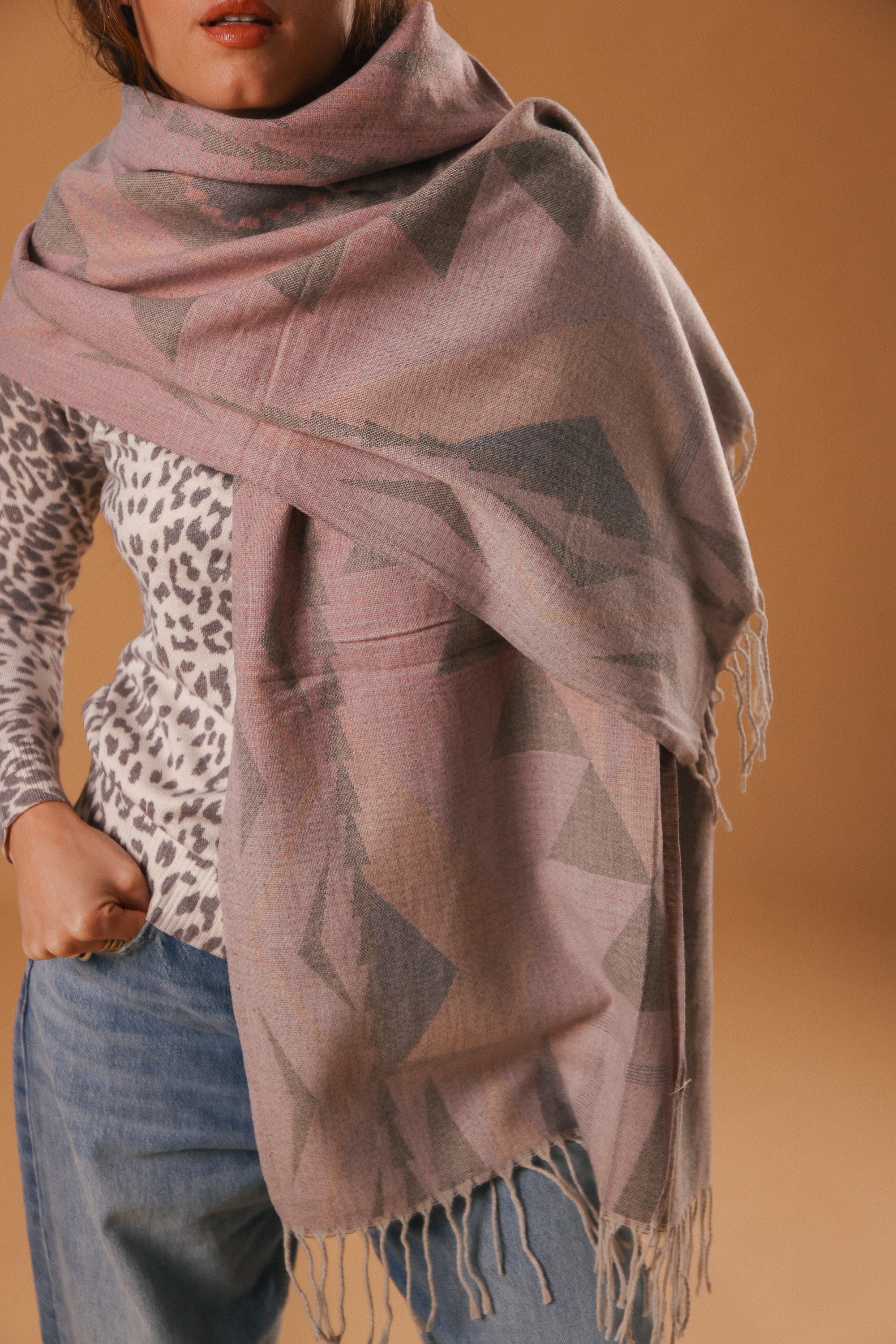 Scarf Auravine Pink Pastels