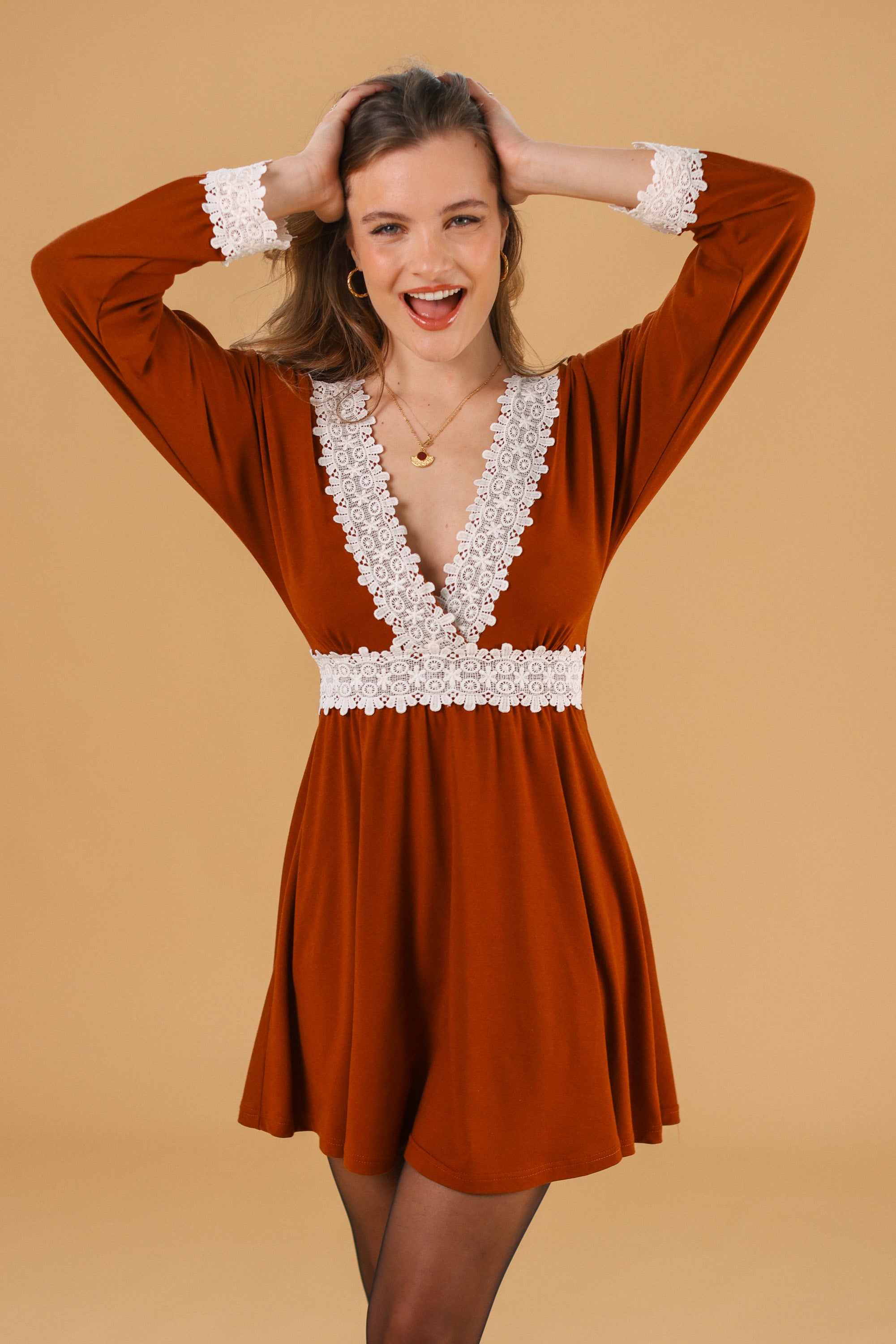 Dress Chandelier Terracotta Lace