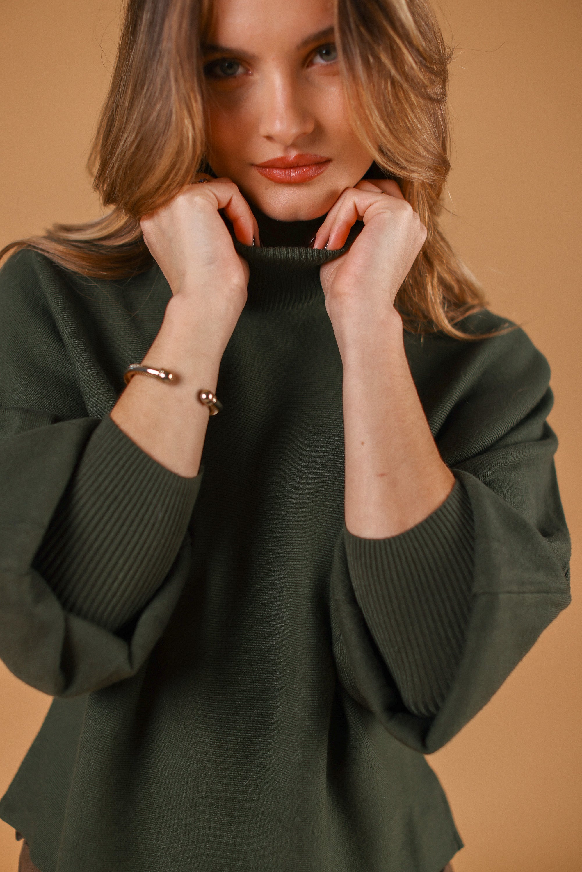 Knit Sweater Benet Khaki