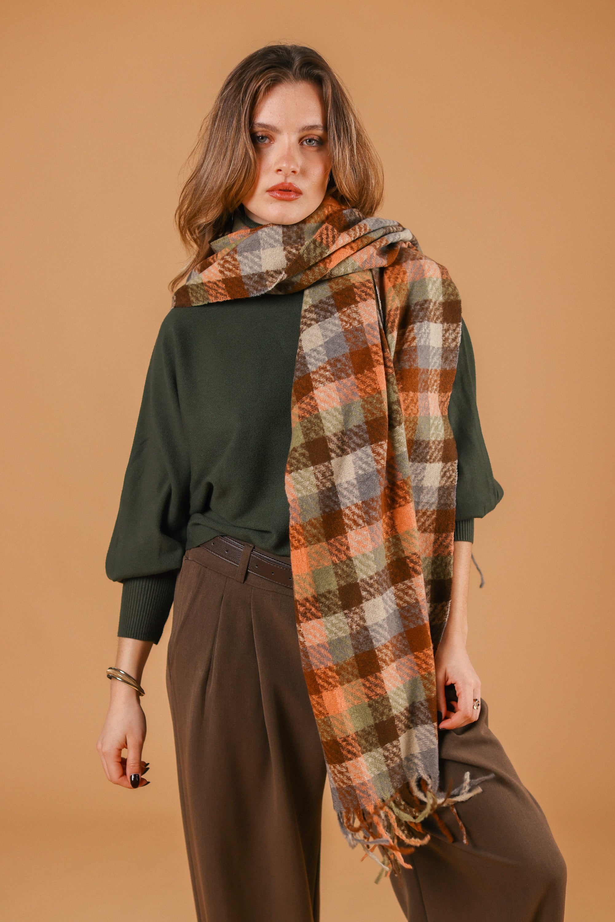 Scarf Callen Brown Peach