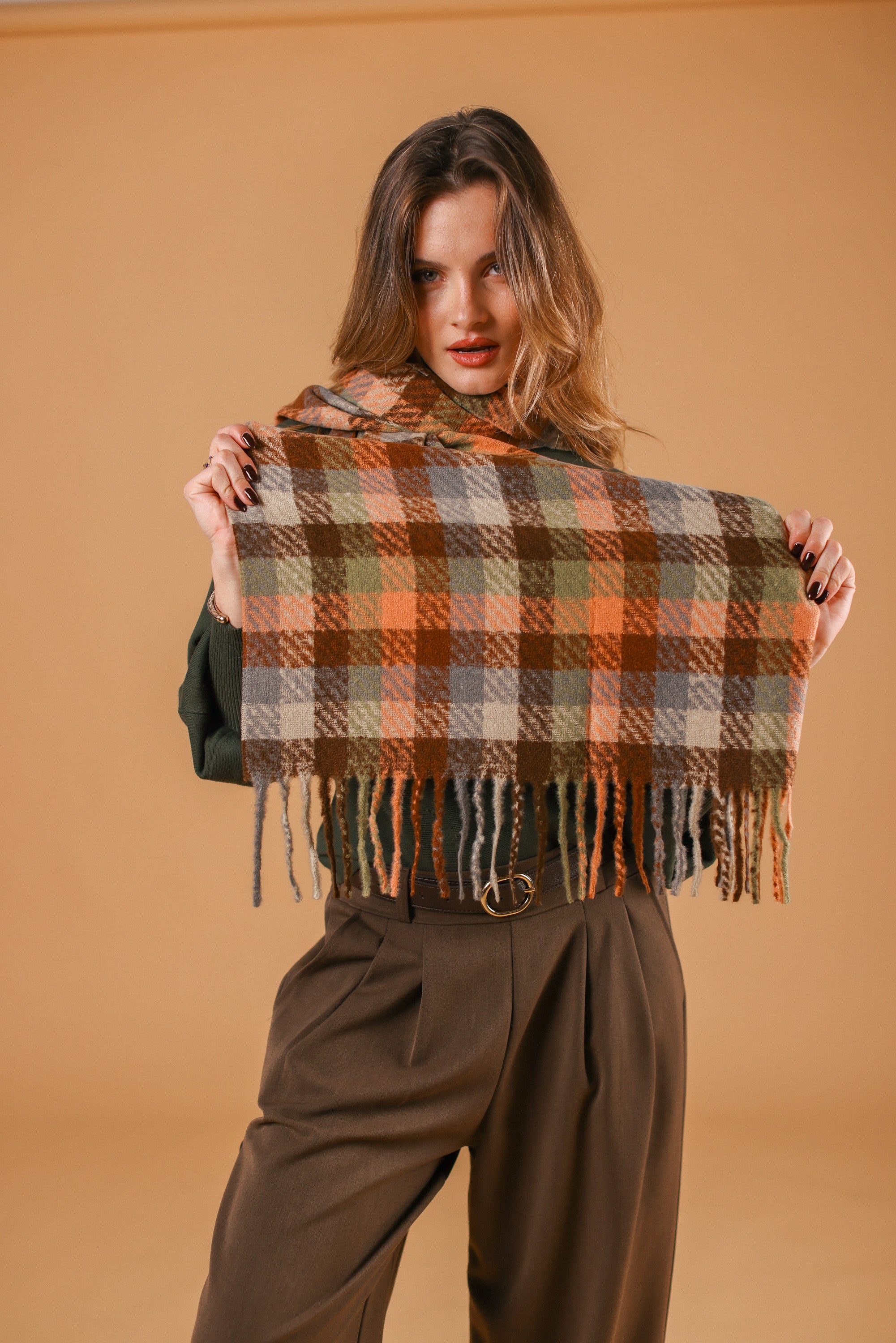 Scarf Callen Brown Peach