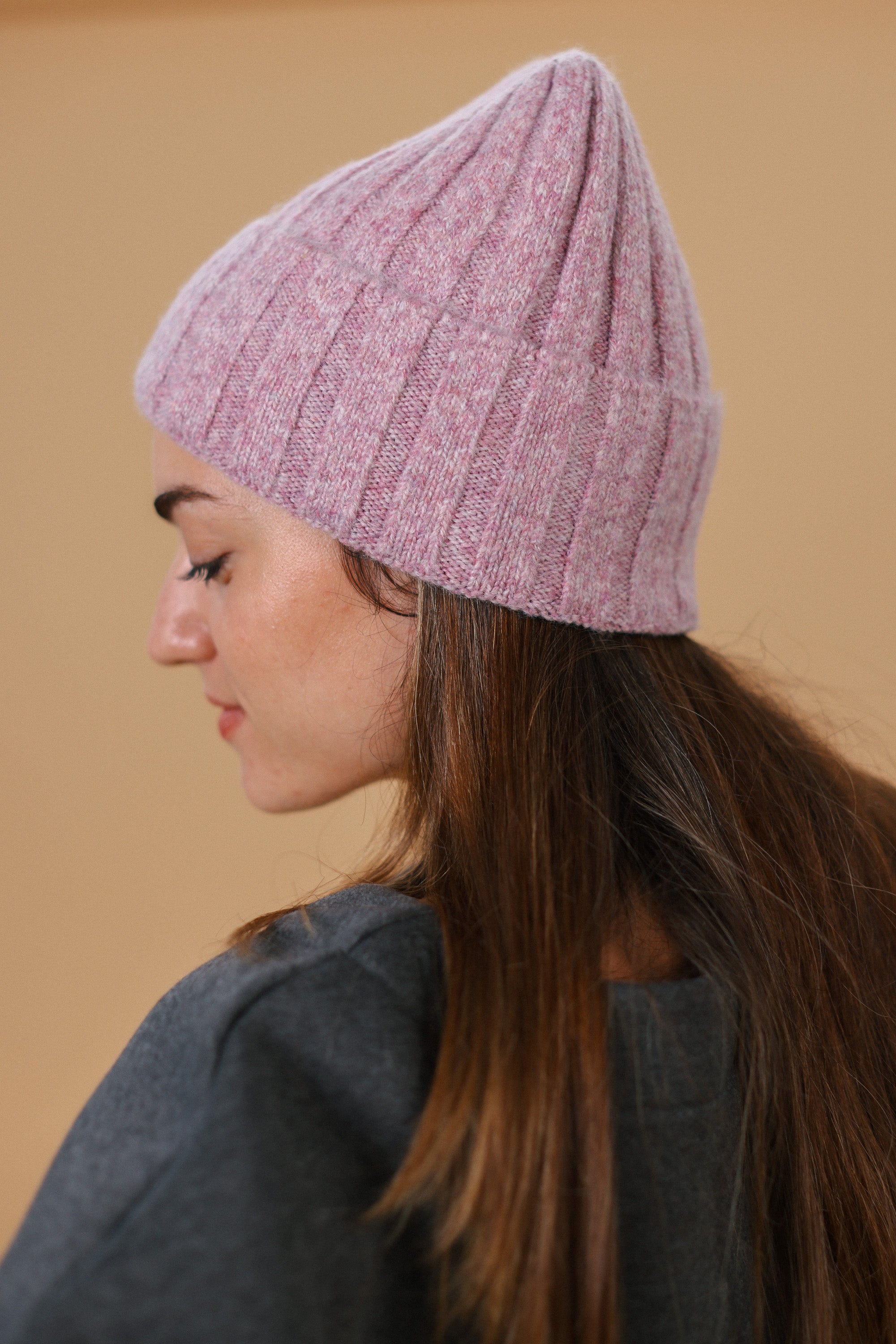 Beanie Cozy Knit Pink