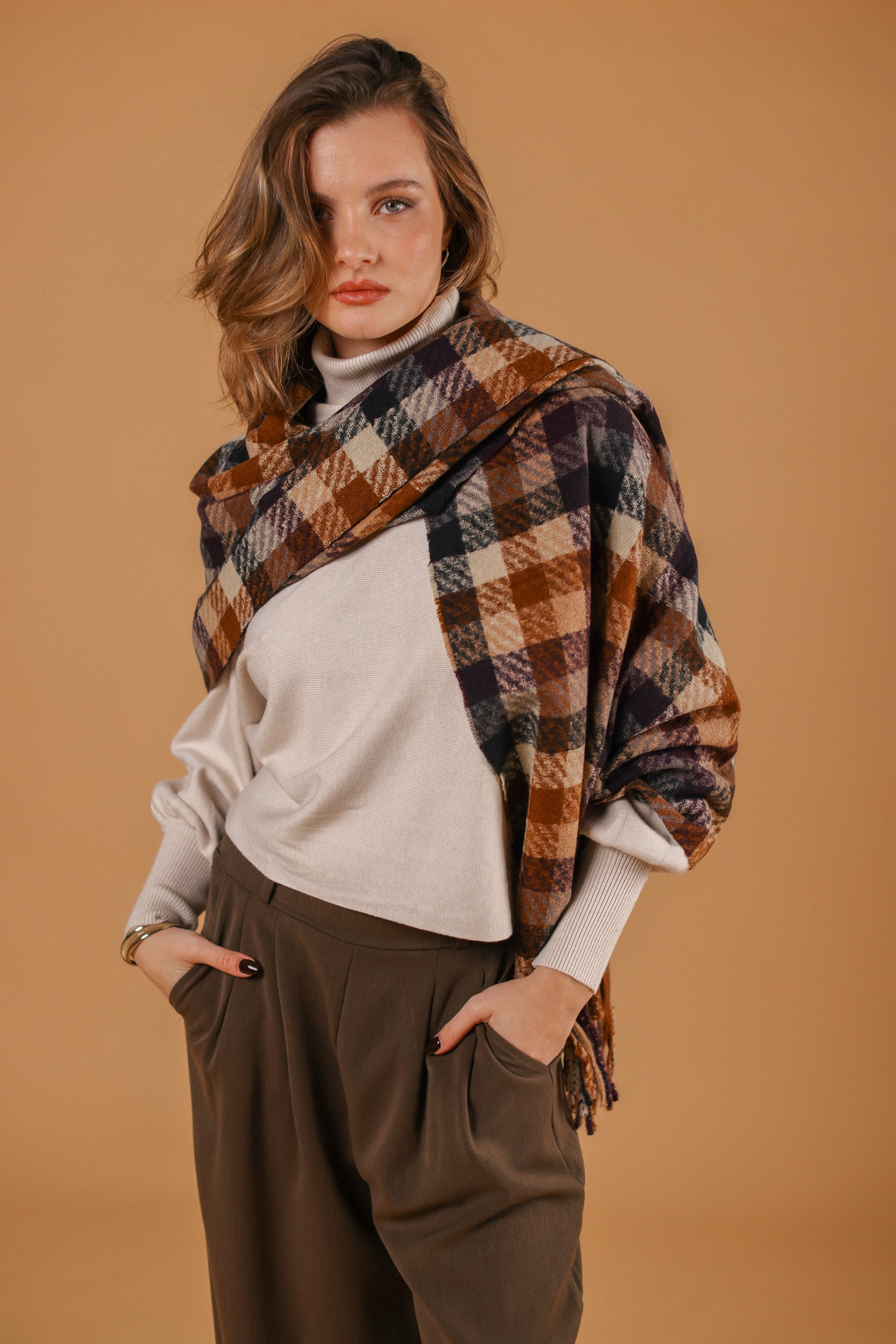 Scarf Callen Brown Blue