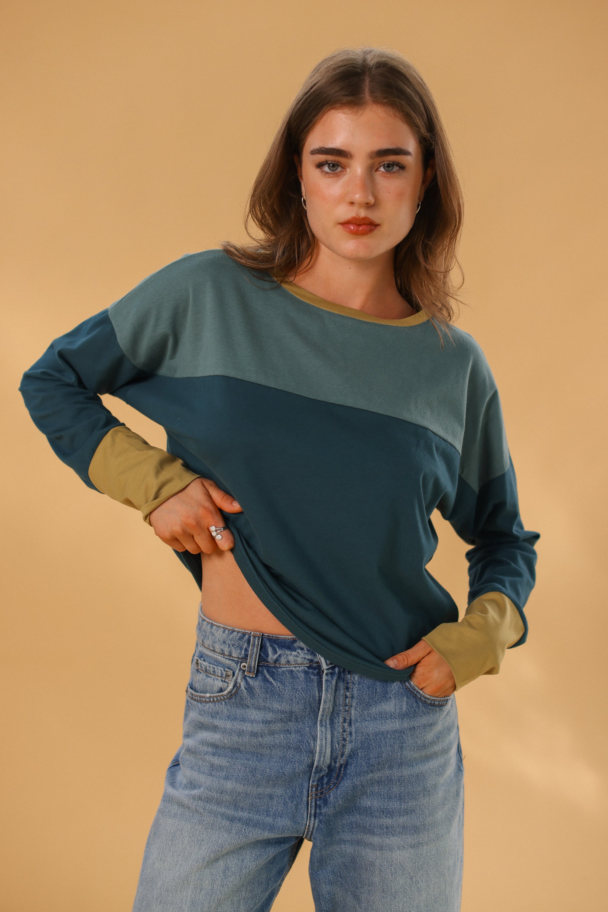 Top Dalianne Sage Green