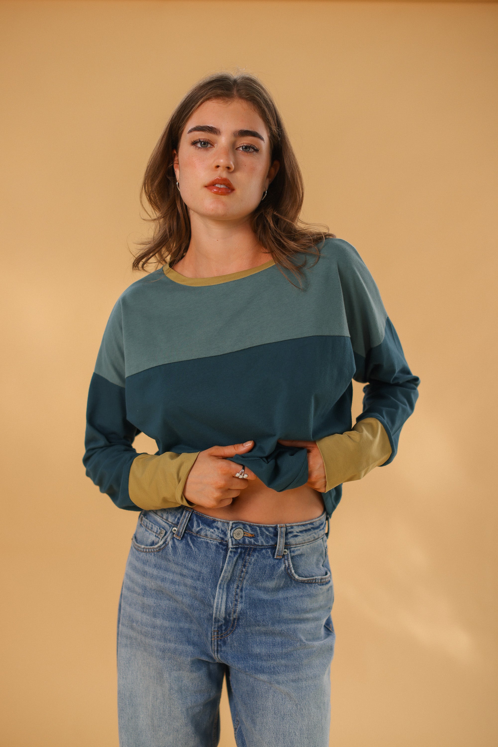 Top Dalianne Sage Green