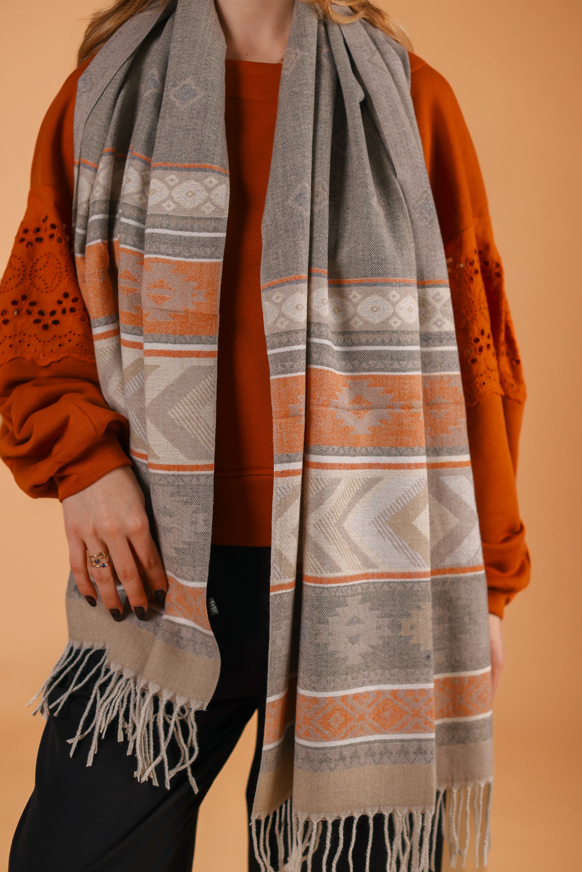 Scarf Zelia Beige Orange