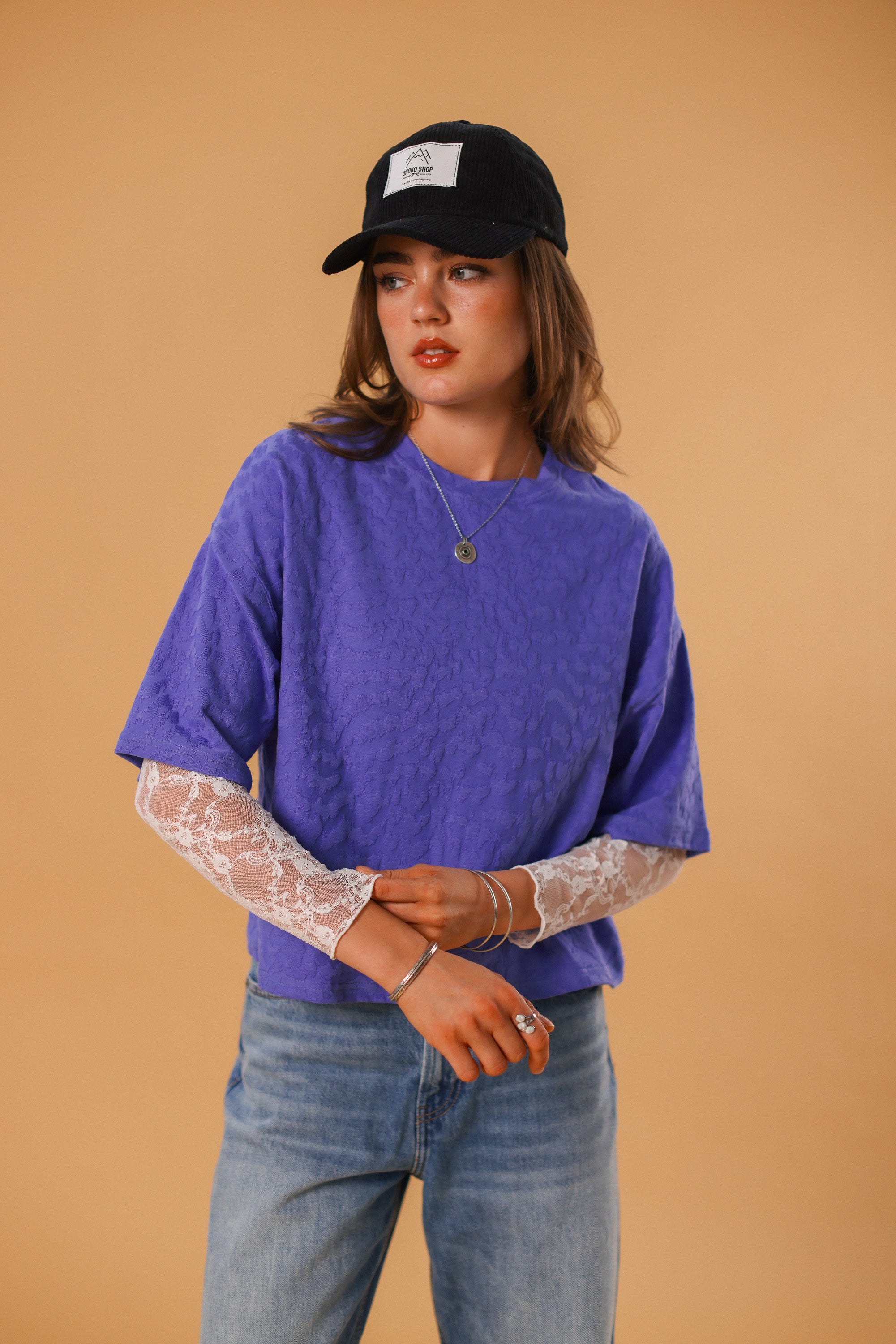 Corduroy Cap Jemima Black