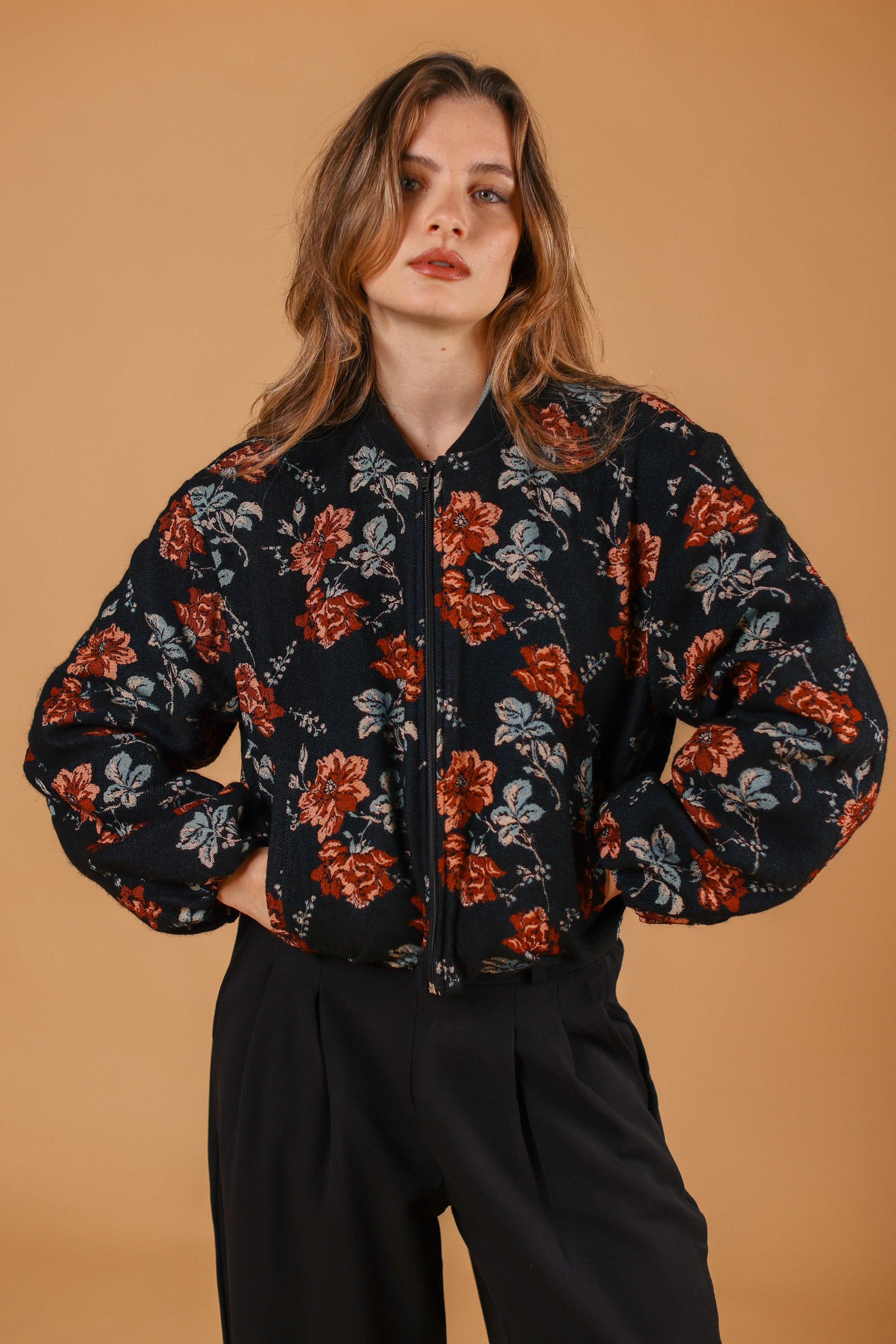 Bomber Jacket Jody Noir Rose