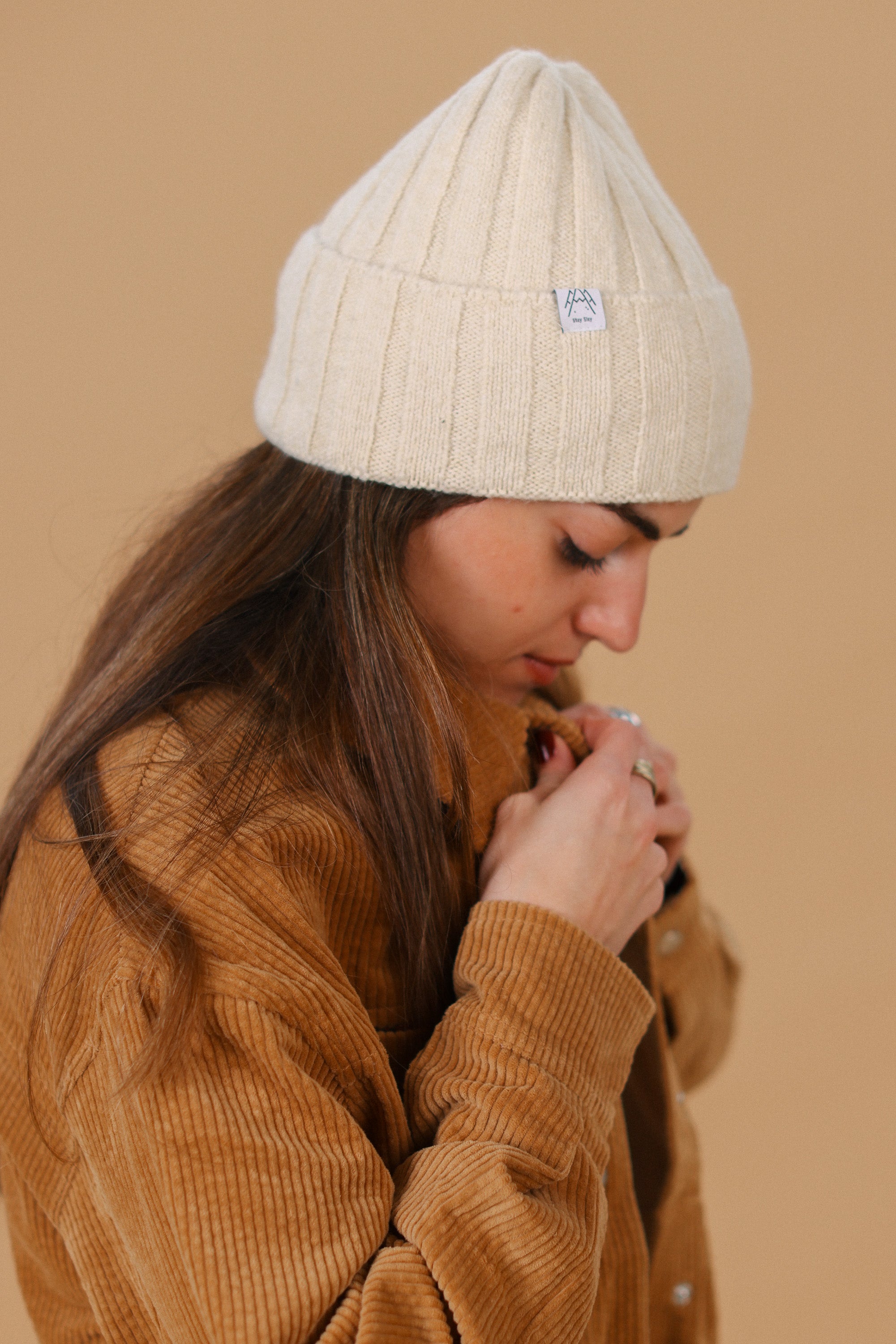 Beanie Cozy Knit Cream