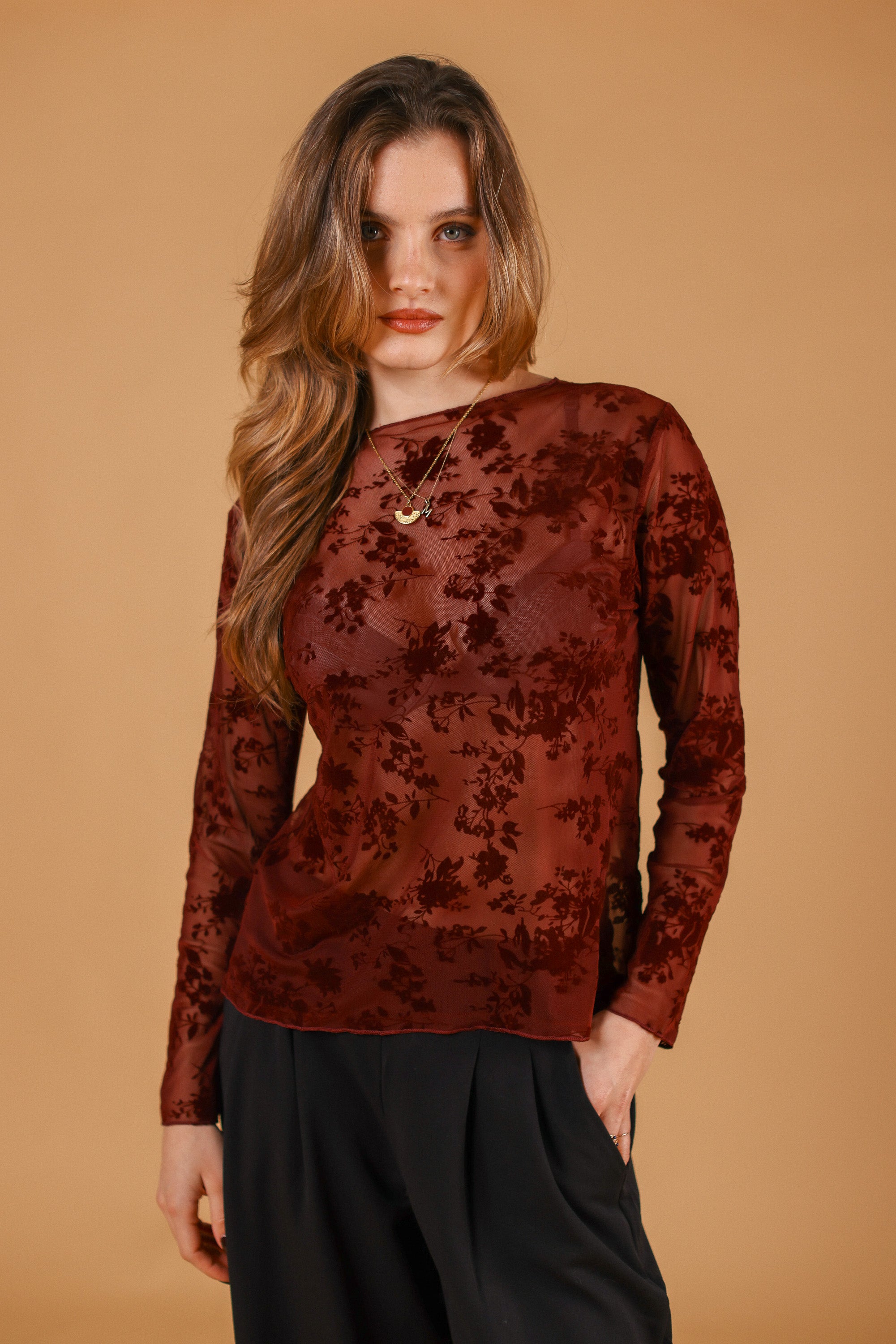 Top Zerina Burgundy