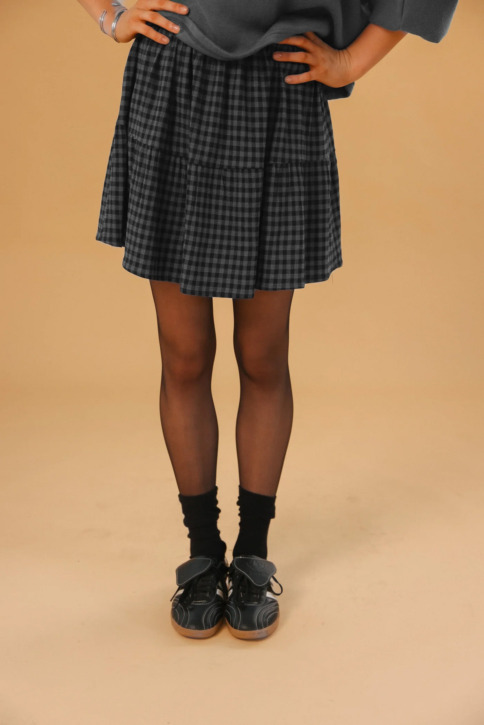 Skirt Joryn Grey Checkered