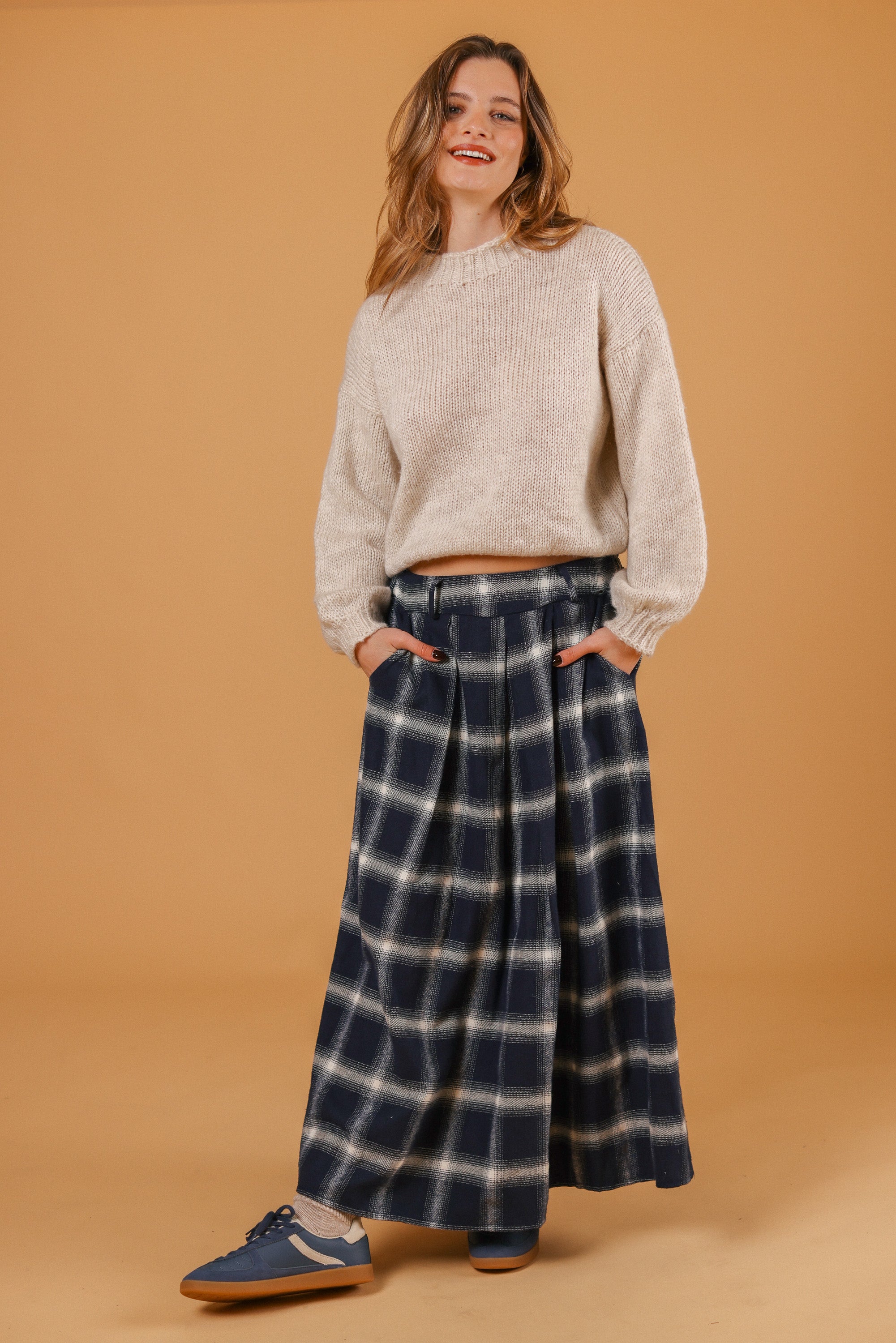 Skirt Miri Blue Plaid