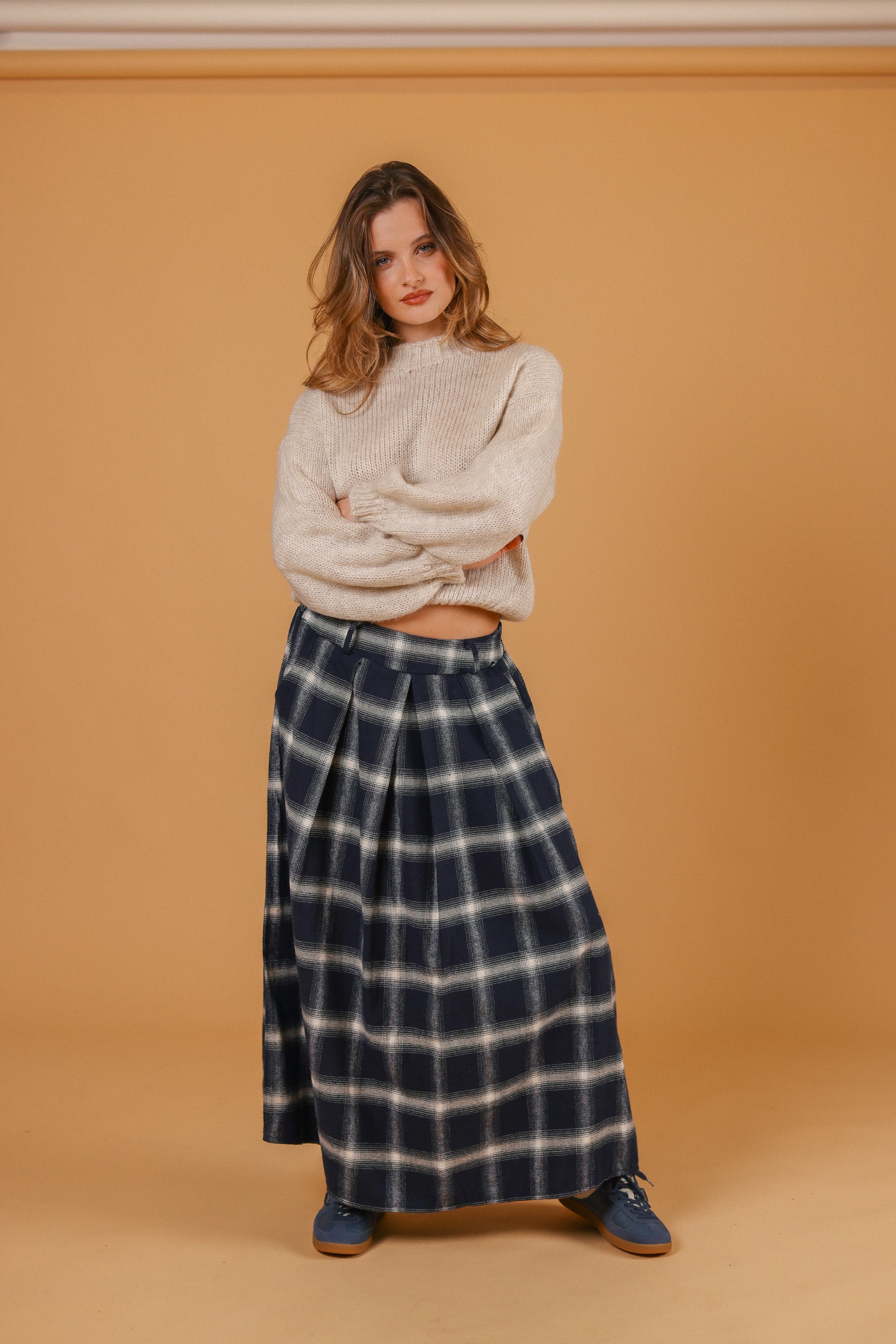 Skirt Miri Blue Plaid