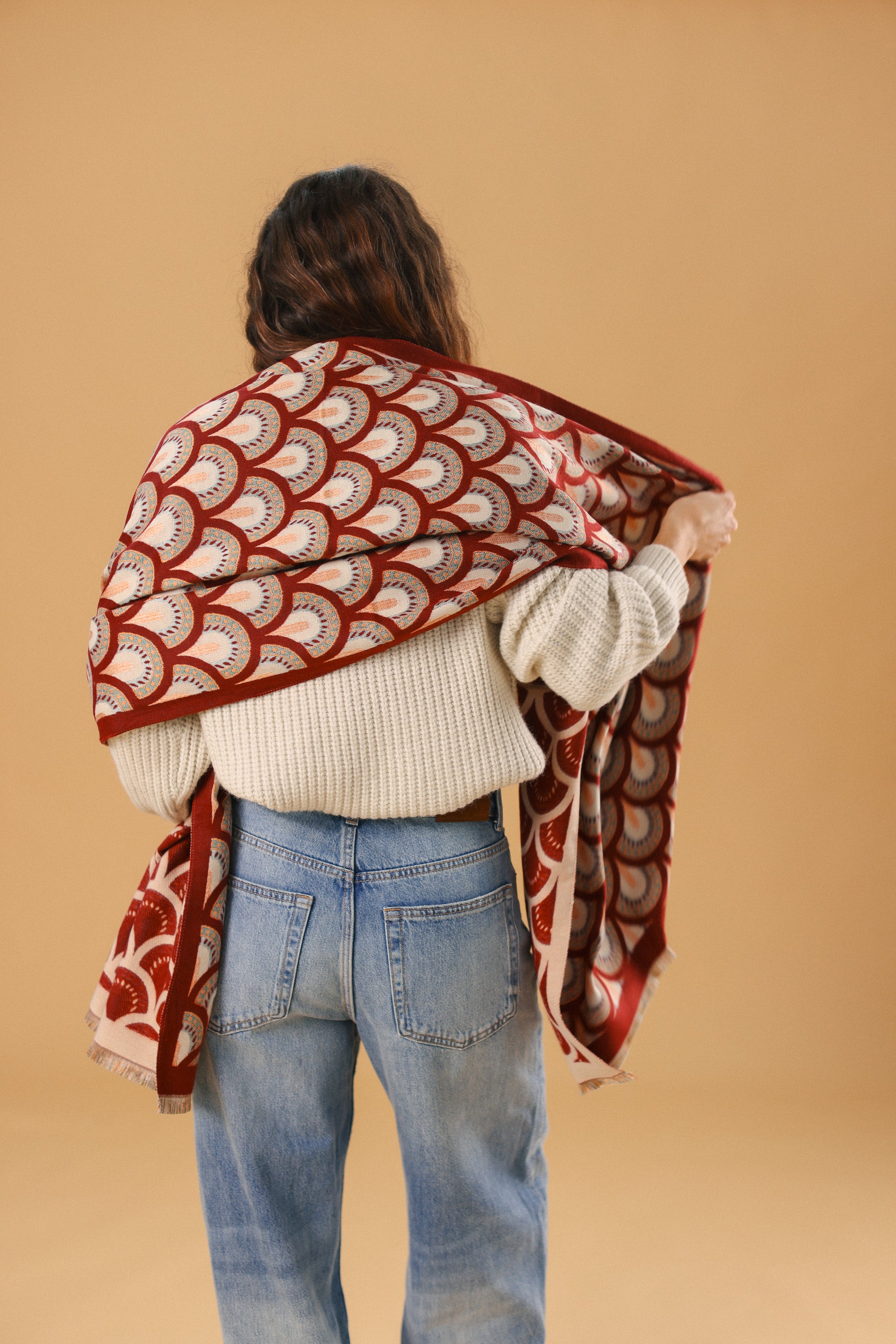 Scarf Plumea Burgundy