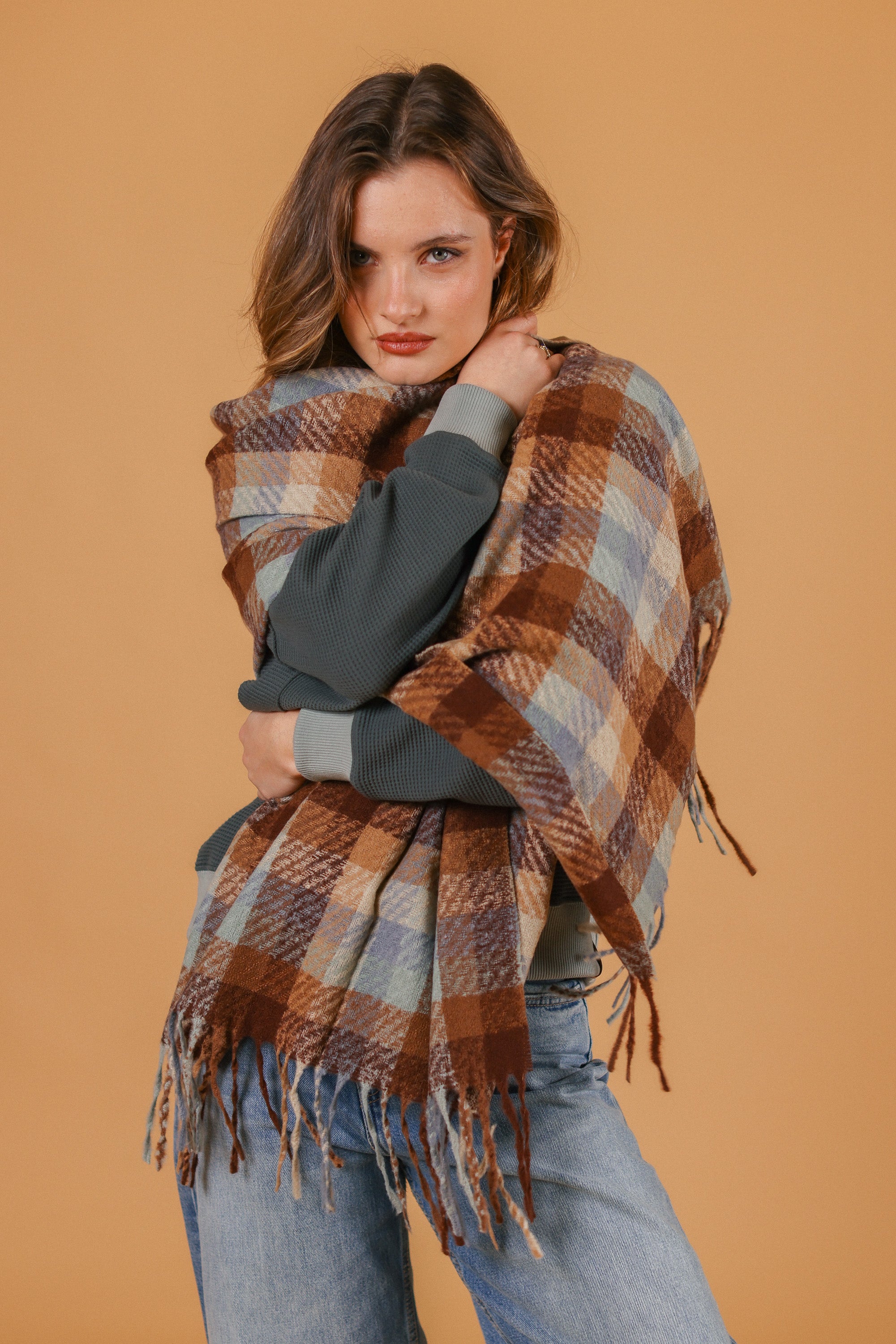 Scarf Callen Brown Pastels