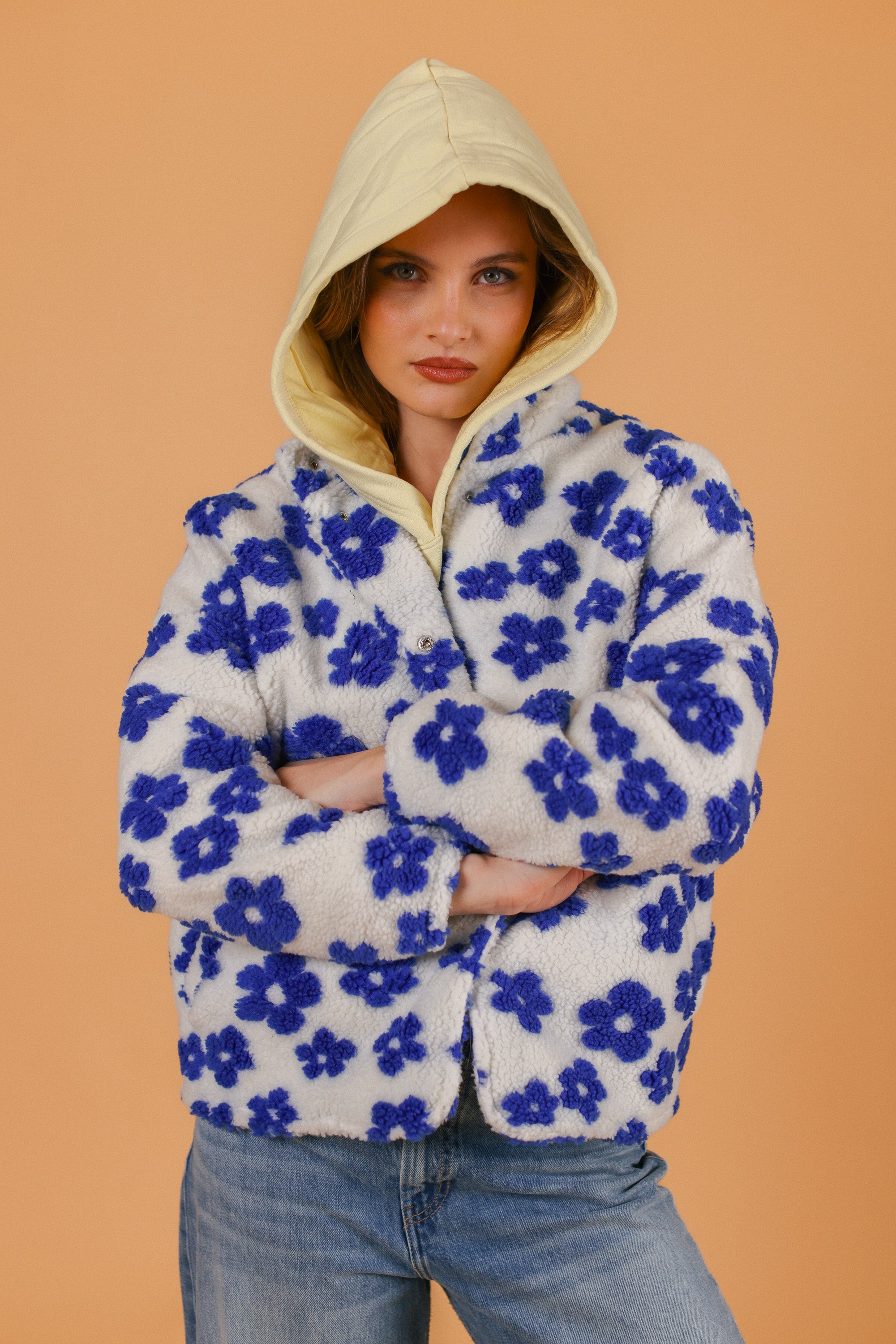 Jacket Alena Blue Flowers