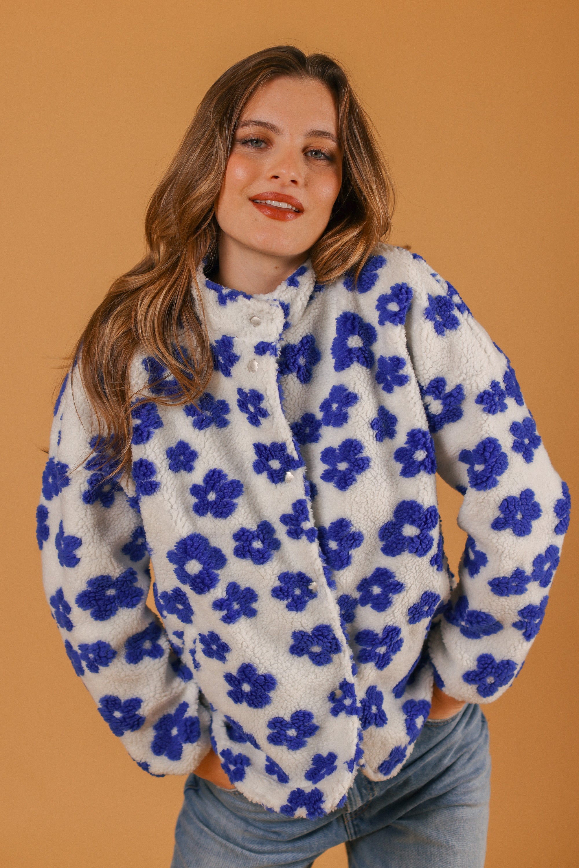 Jacket Alena Blue Flowers