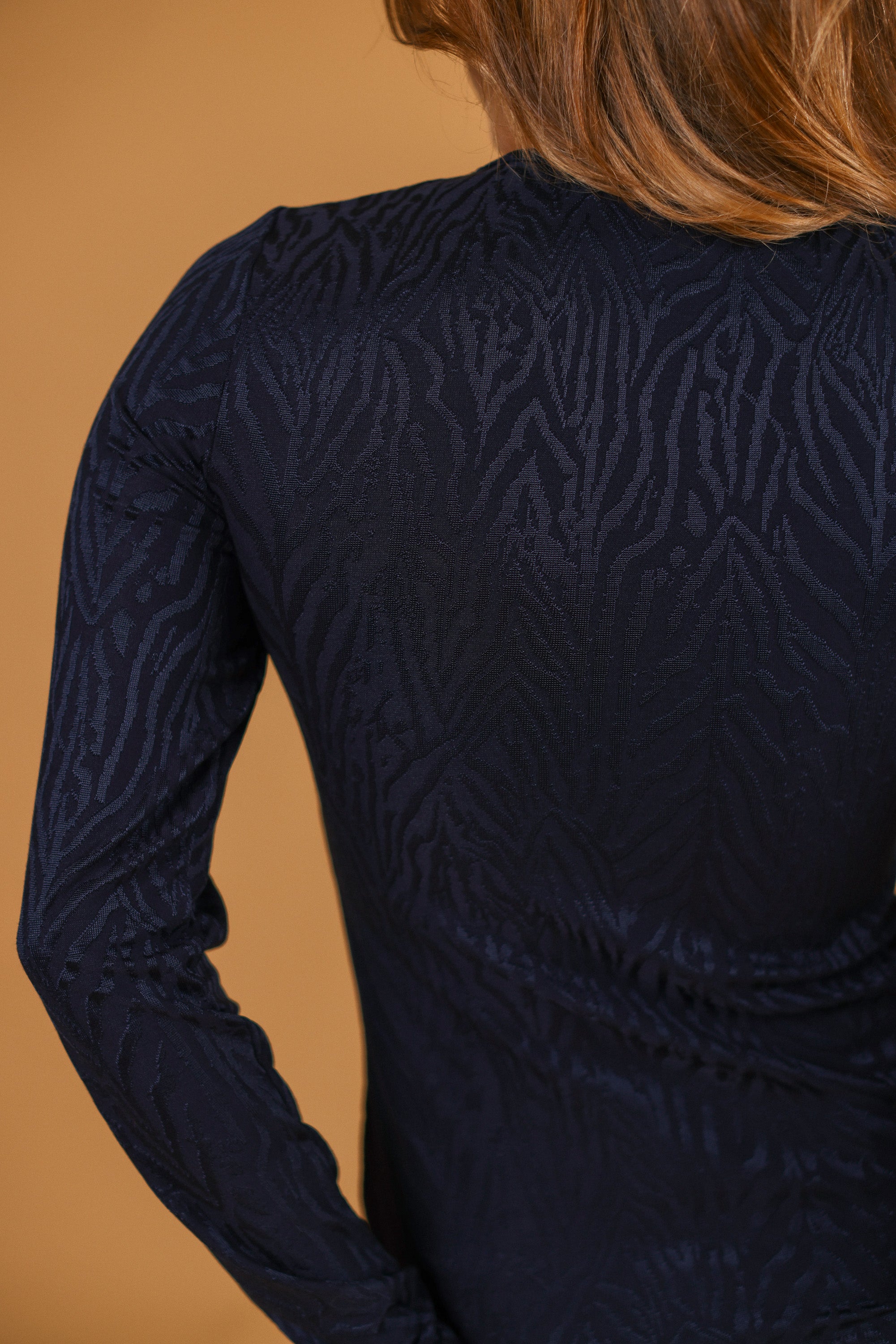 Top Marlena Navy Zebra