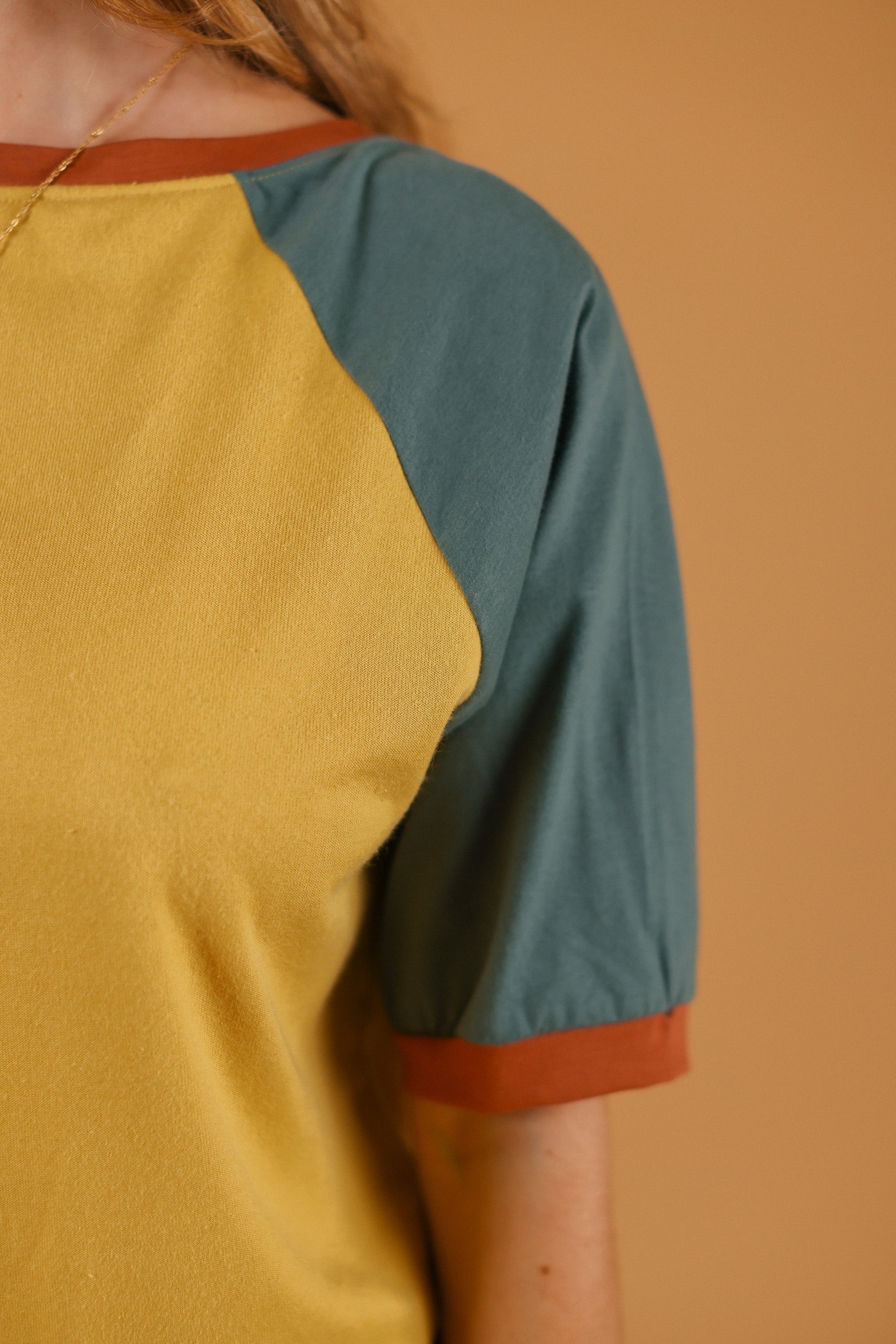 Top Emory Mustard Floral