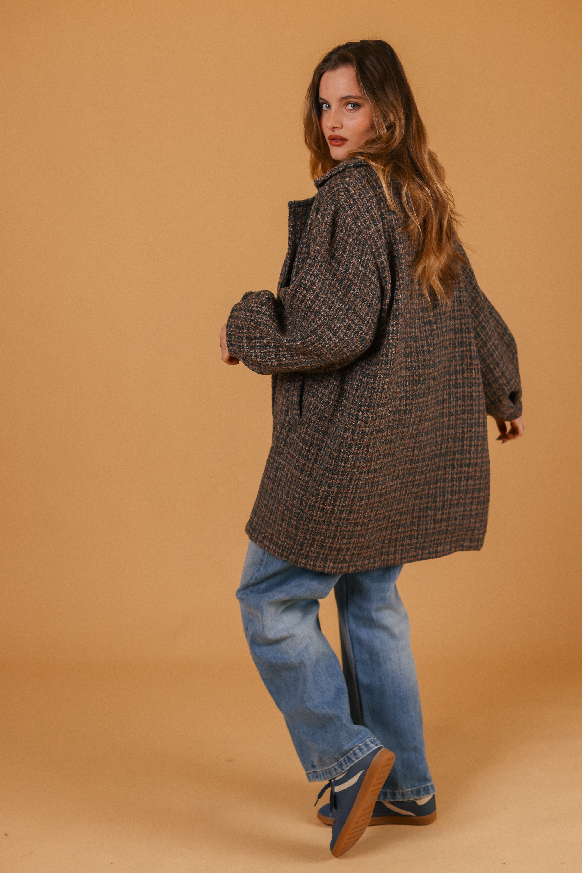 Coat Brinley Petrol-Brown