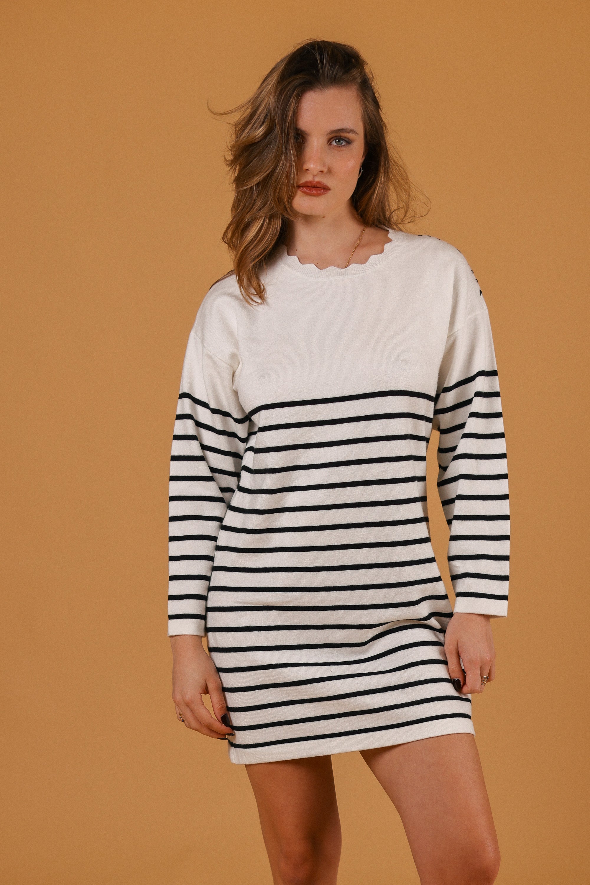Dress Claude Stripes White