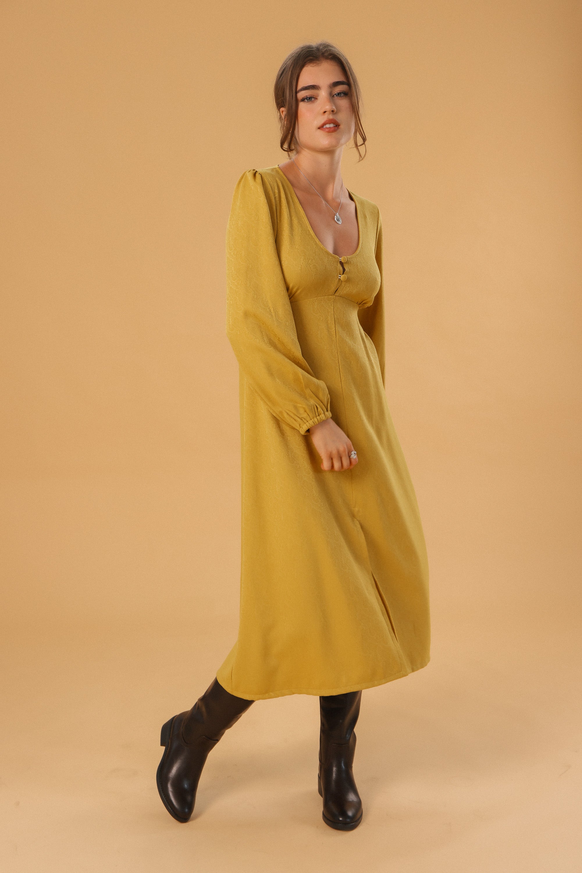 Dress Bronte Mustard