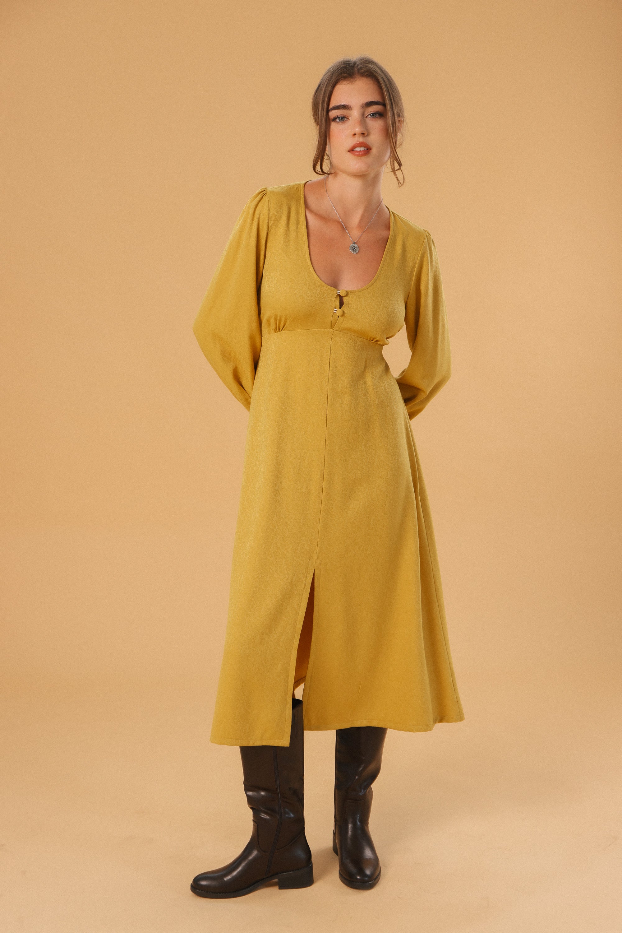 Dress Bronte Mustard