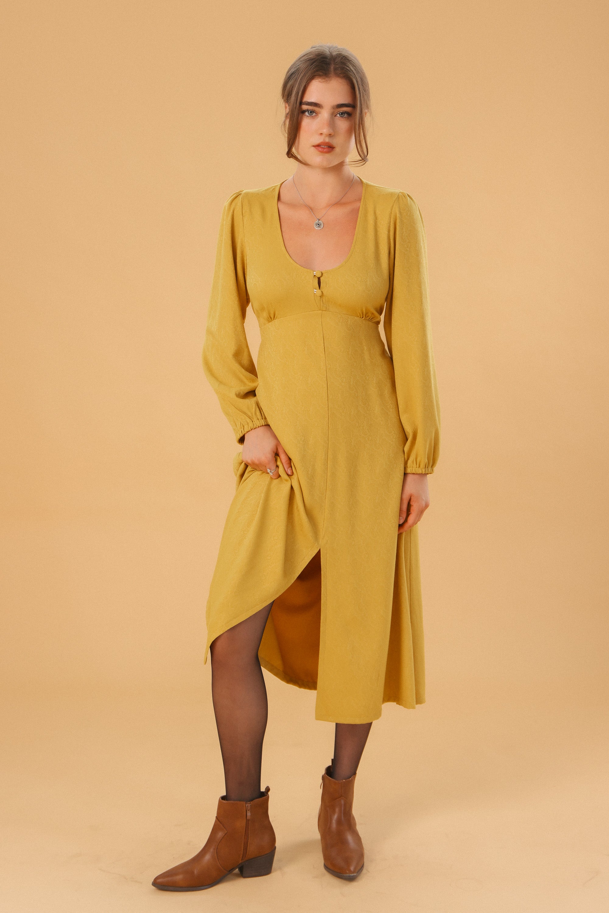 Dress Bronte Mustard