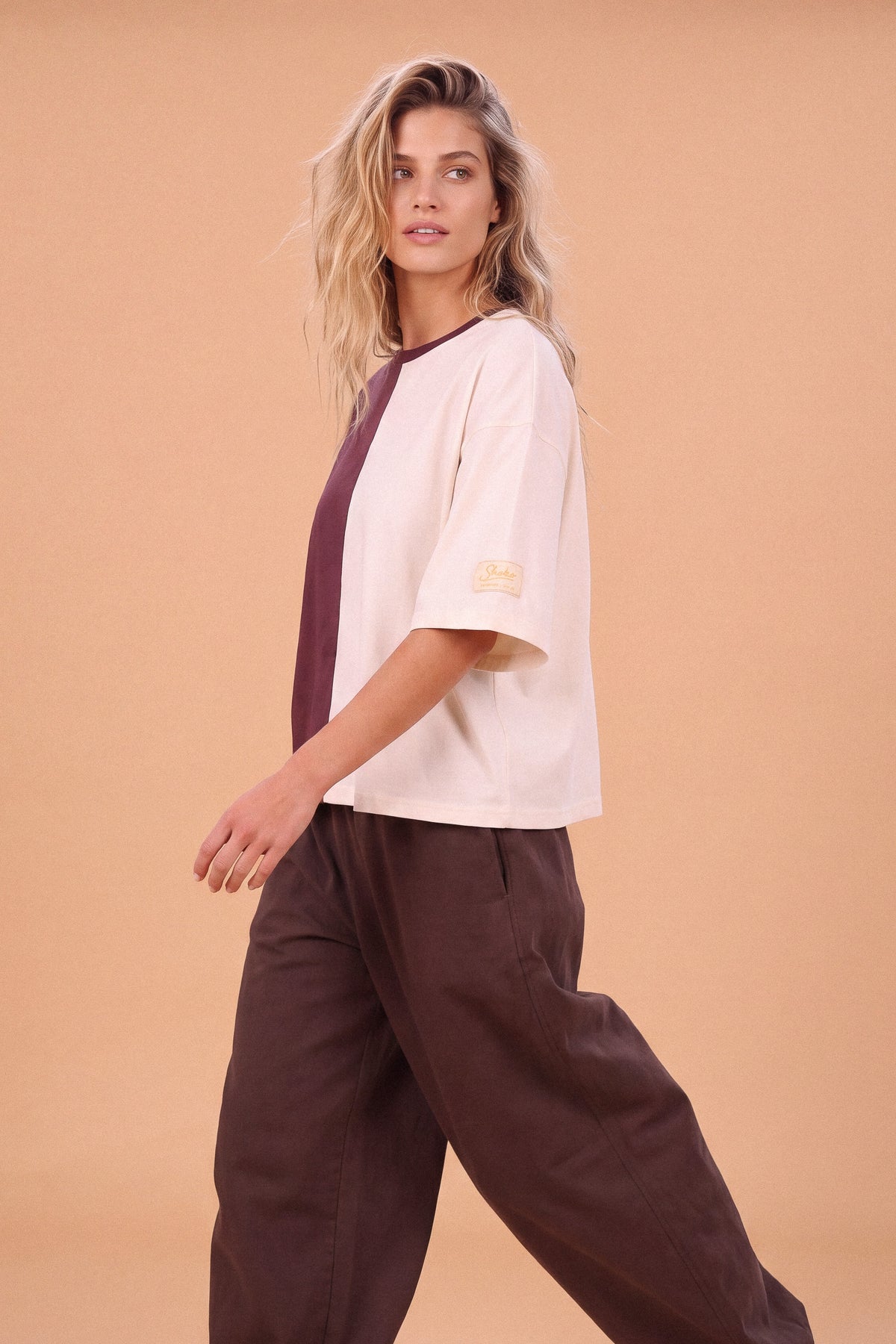 Top Mabel Cream & Plum