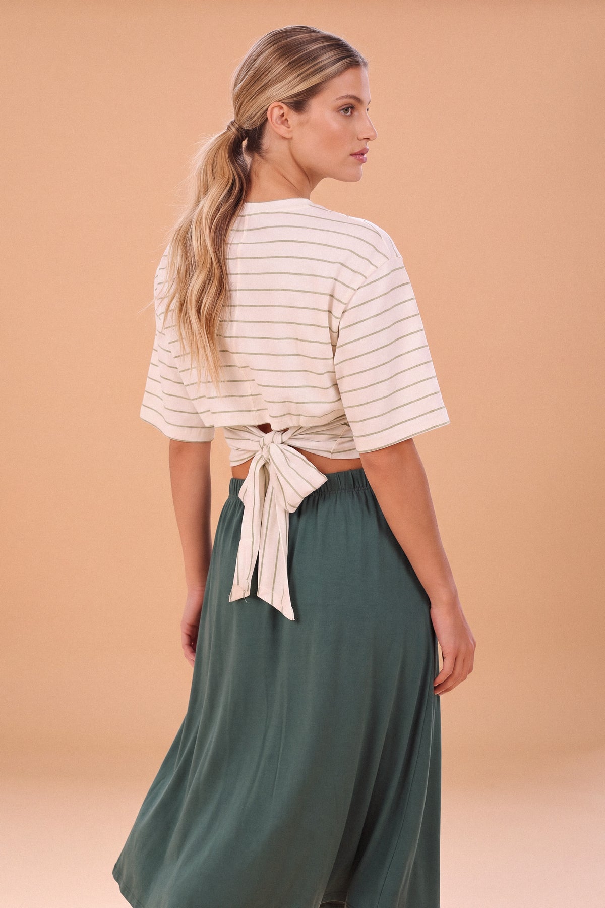 Top Sierra Olive Stripes