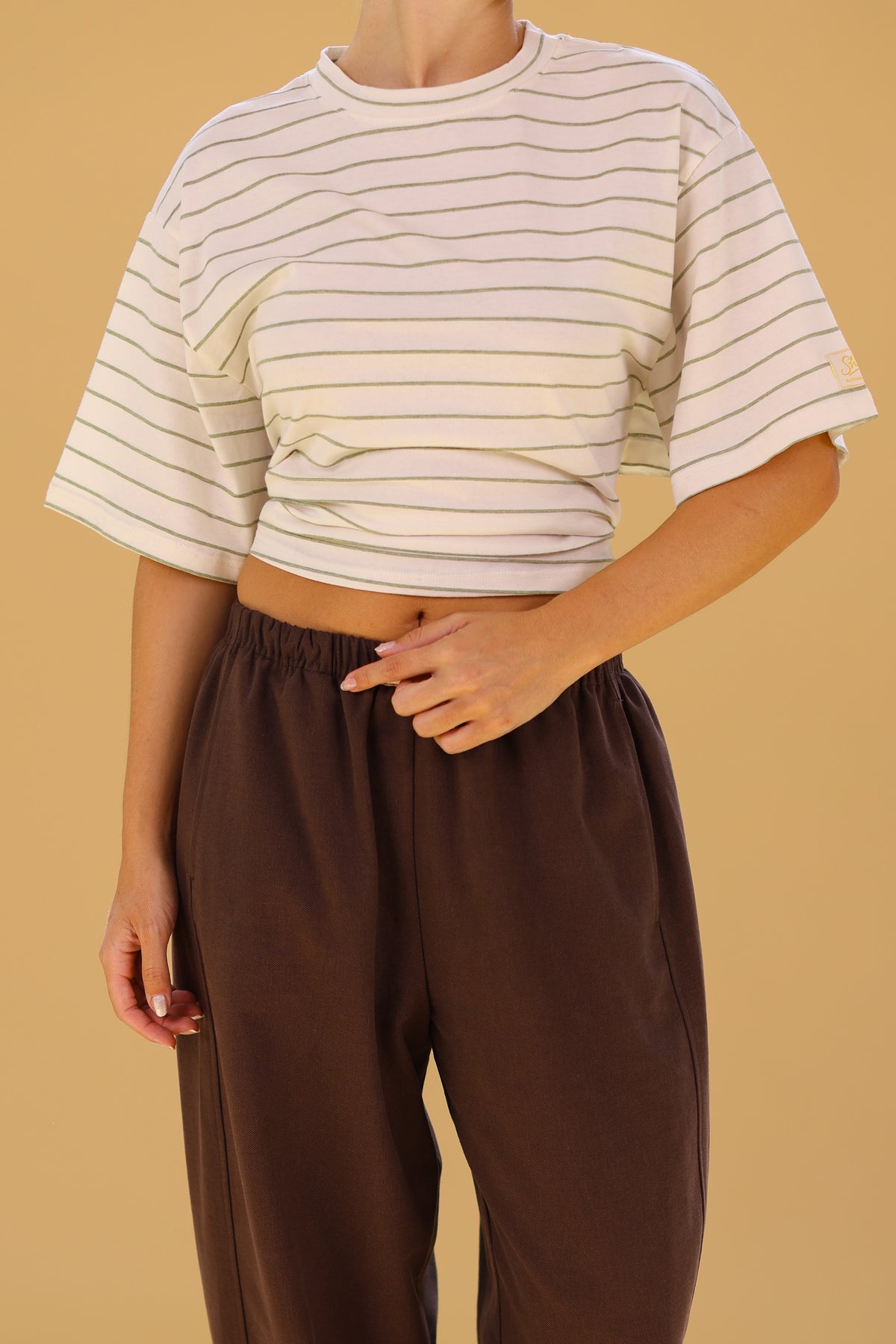 Top Sierra Olive Stripes