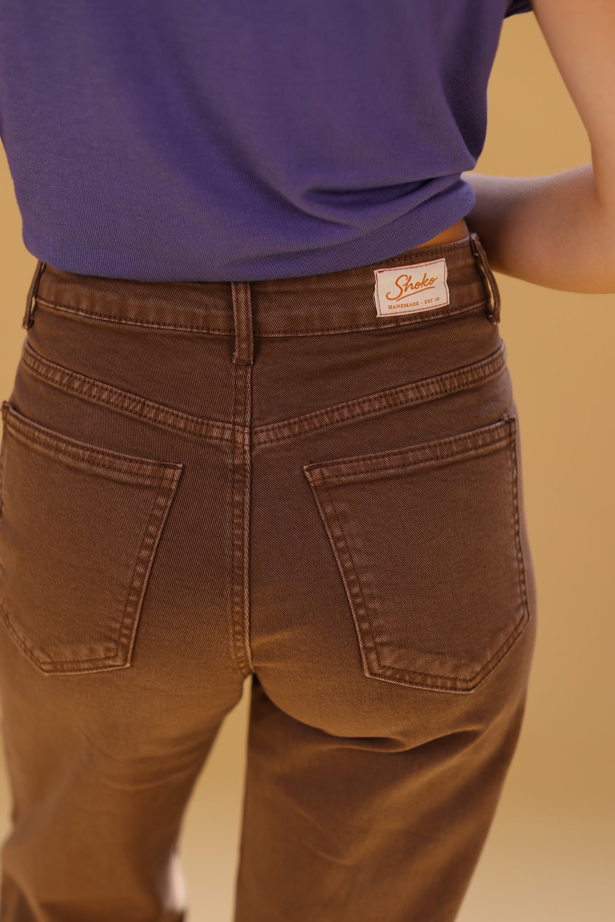 Trousers Ben Stonewashed Brown