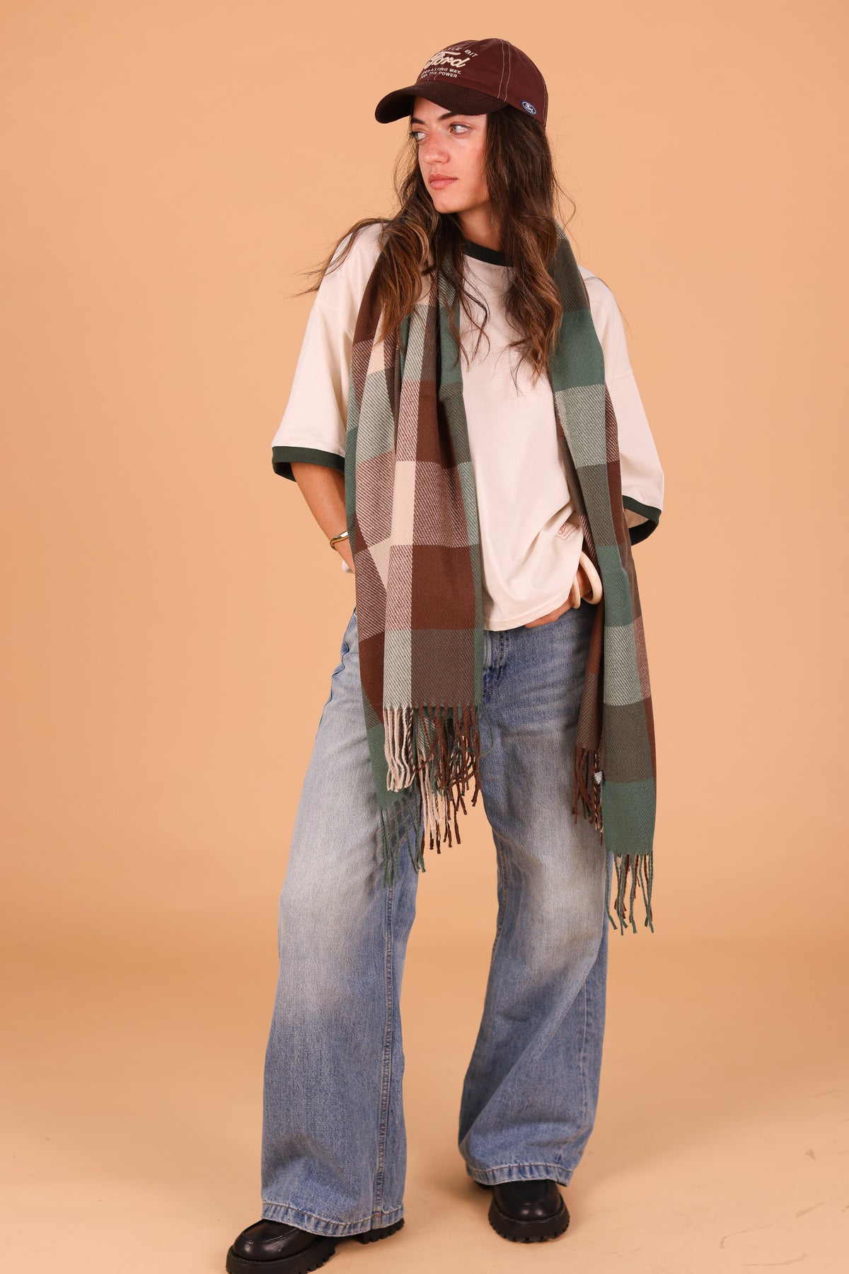 Scarf Leina Brown & Green