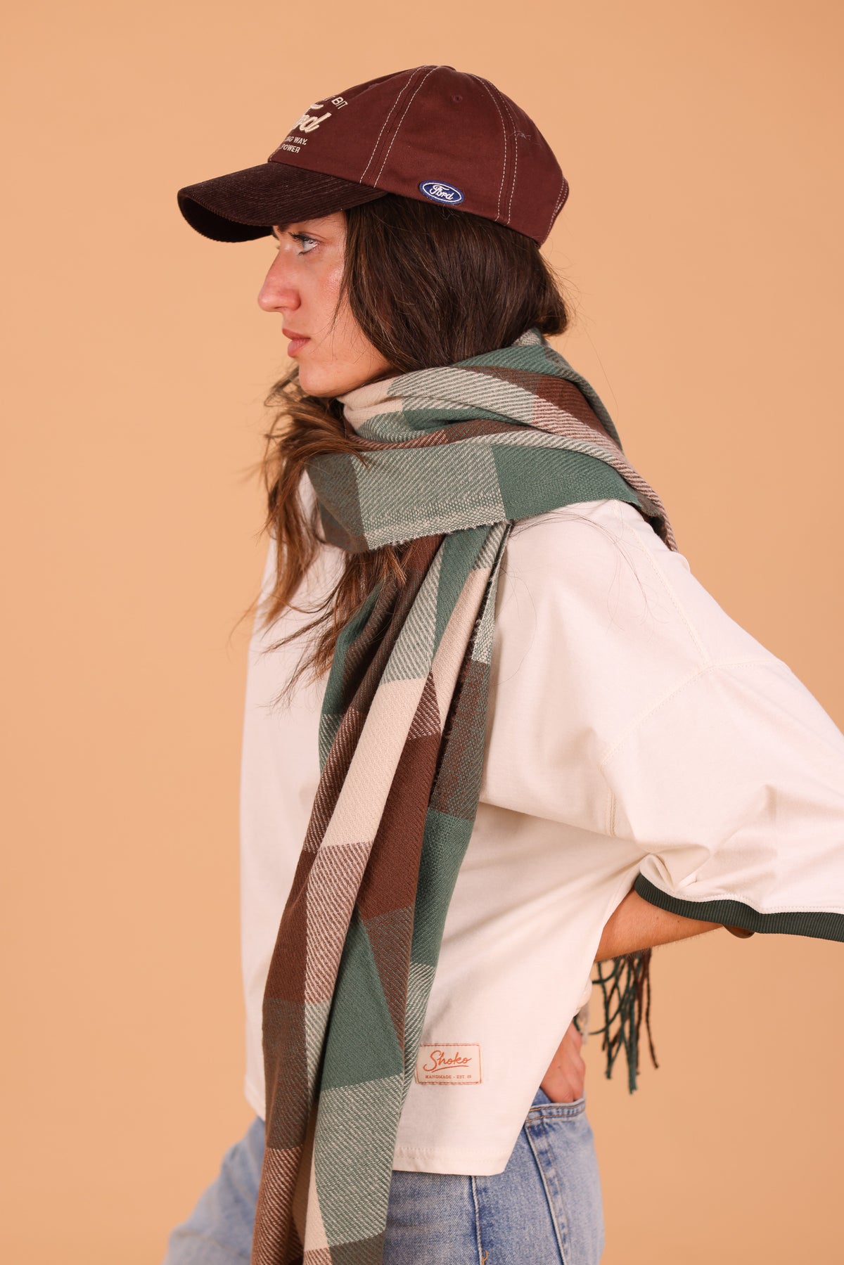 Scarf Leina Brown & Green
